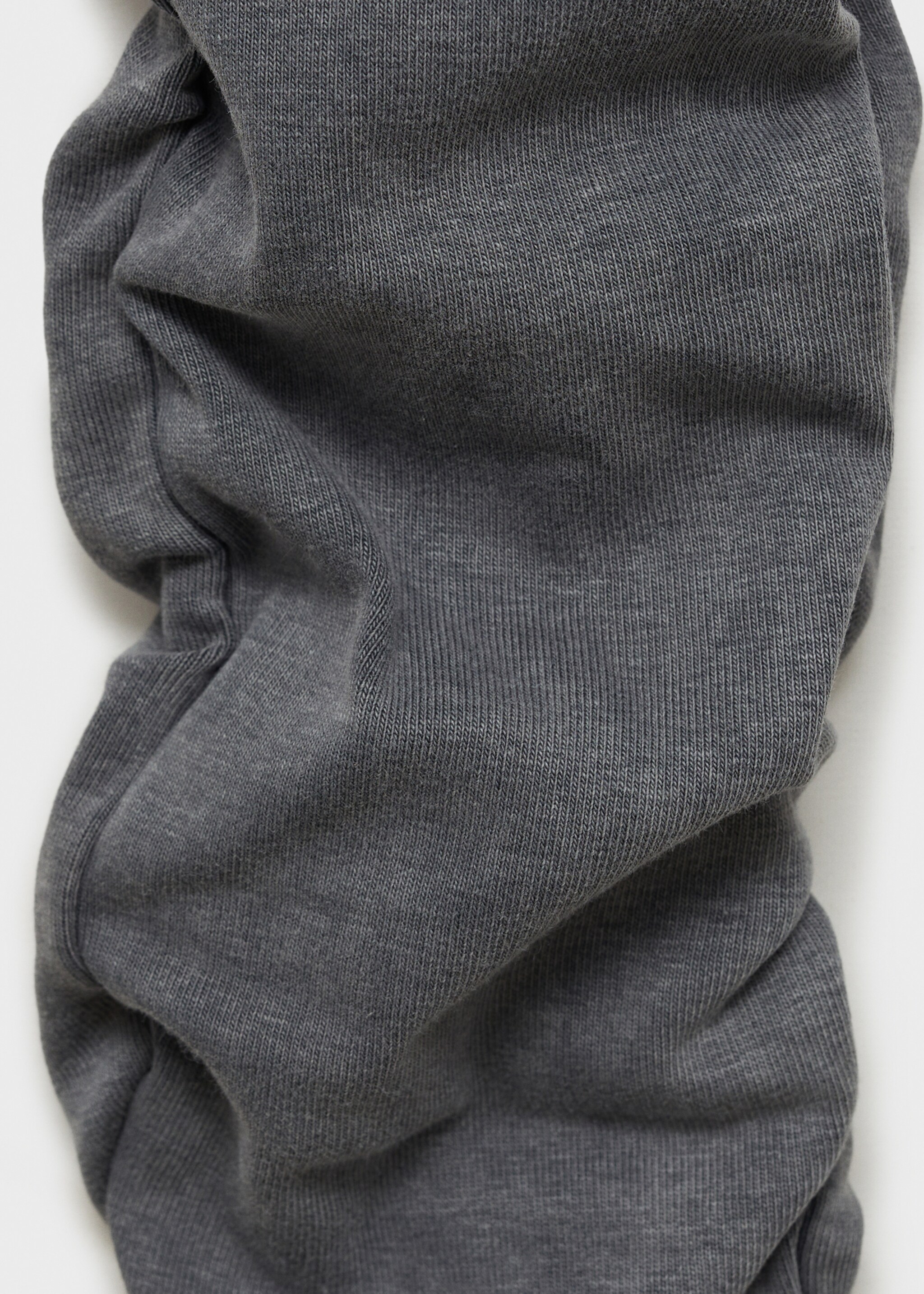 Ruched hem leggings - Details of the article 0, Grey. Ref: 77097937-00.