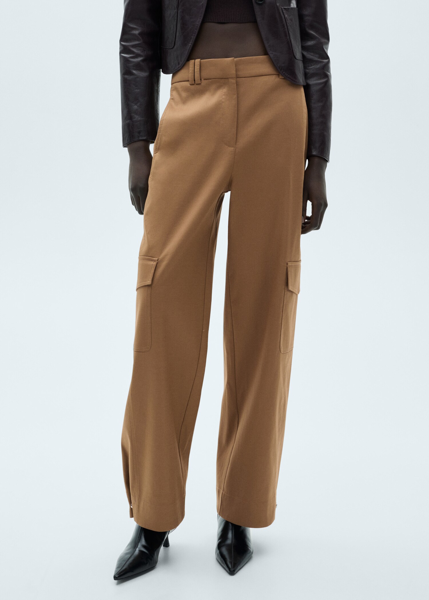 Pantaloni cargo din bumbac - Plan mediu
