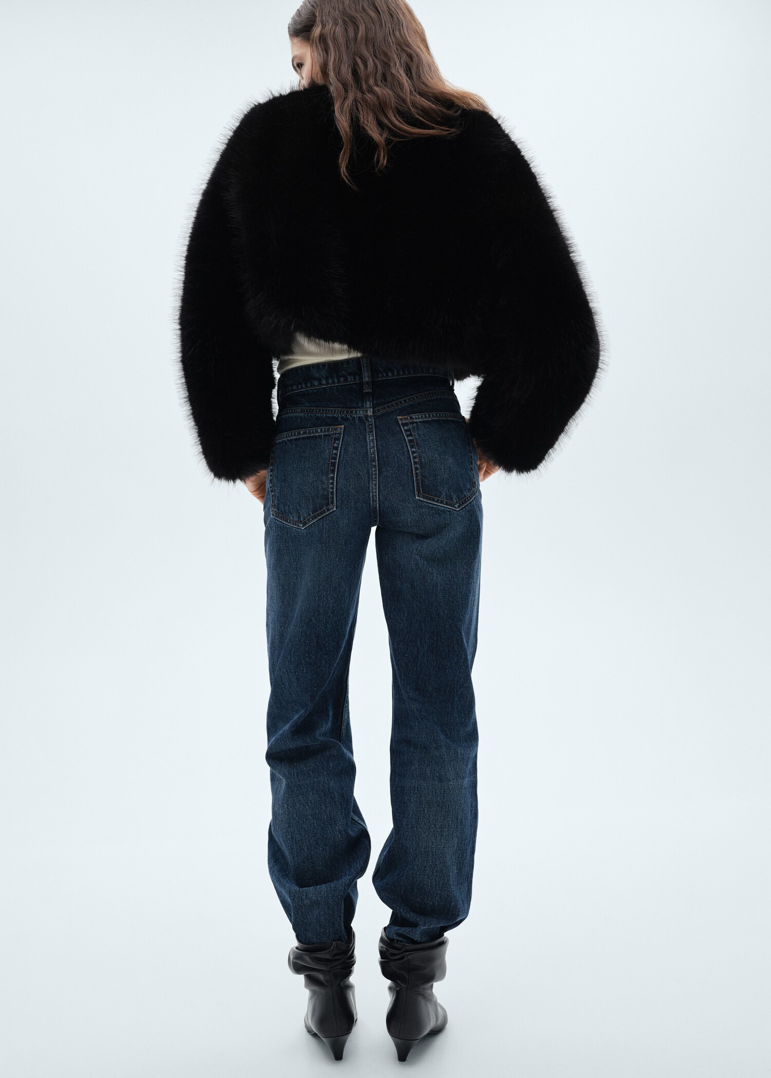 Fur effect jacket - Reverse of the article