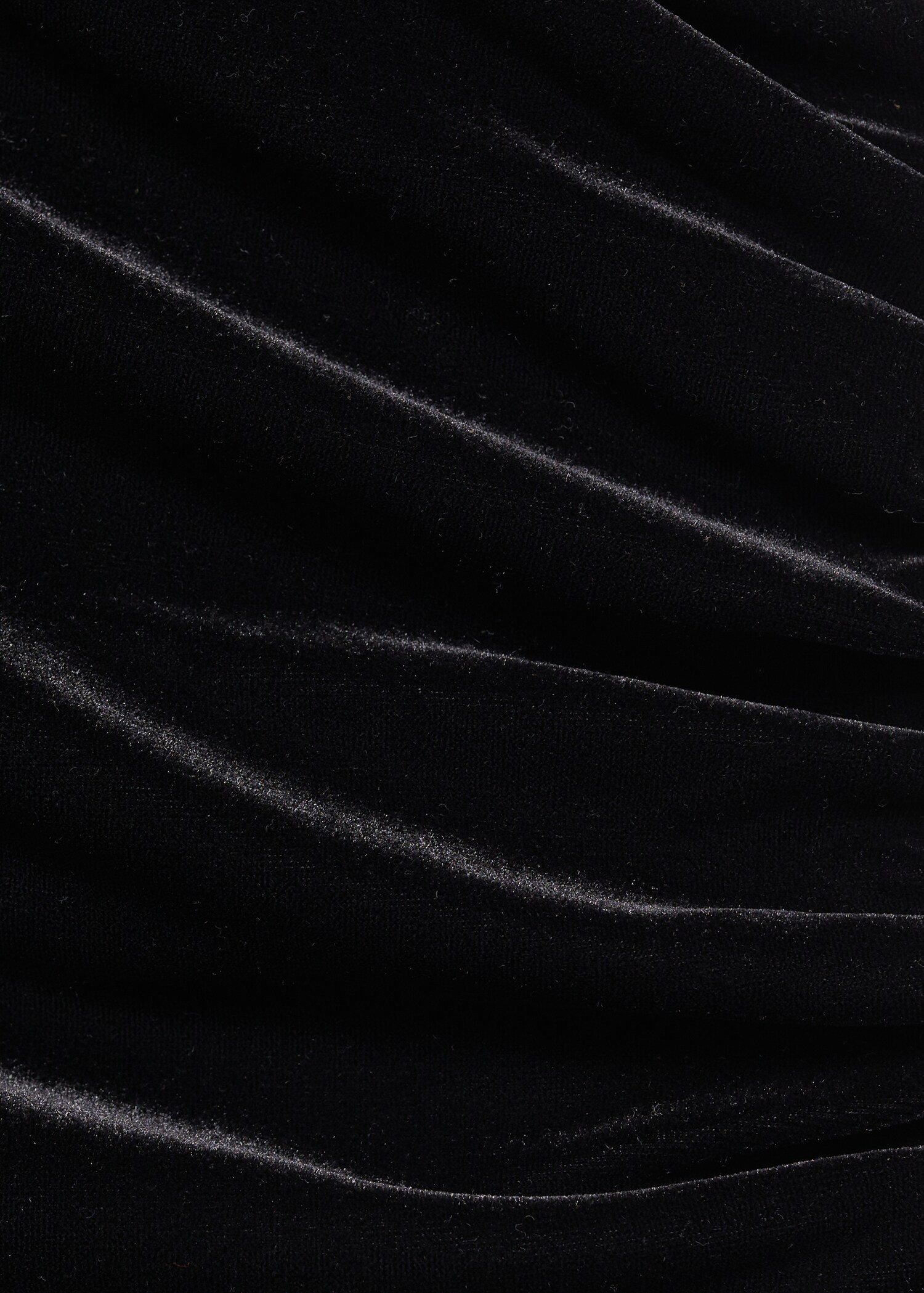 Asymmetric velvet jumpsuit - Details of the article 8
