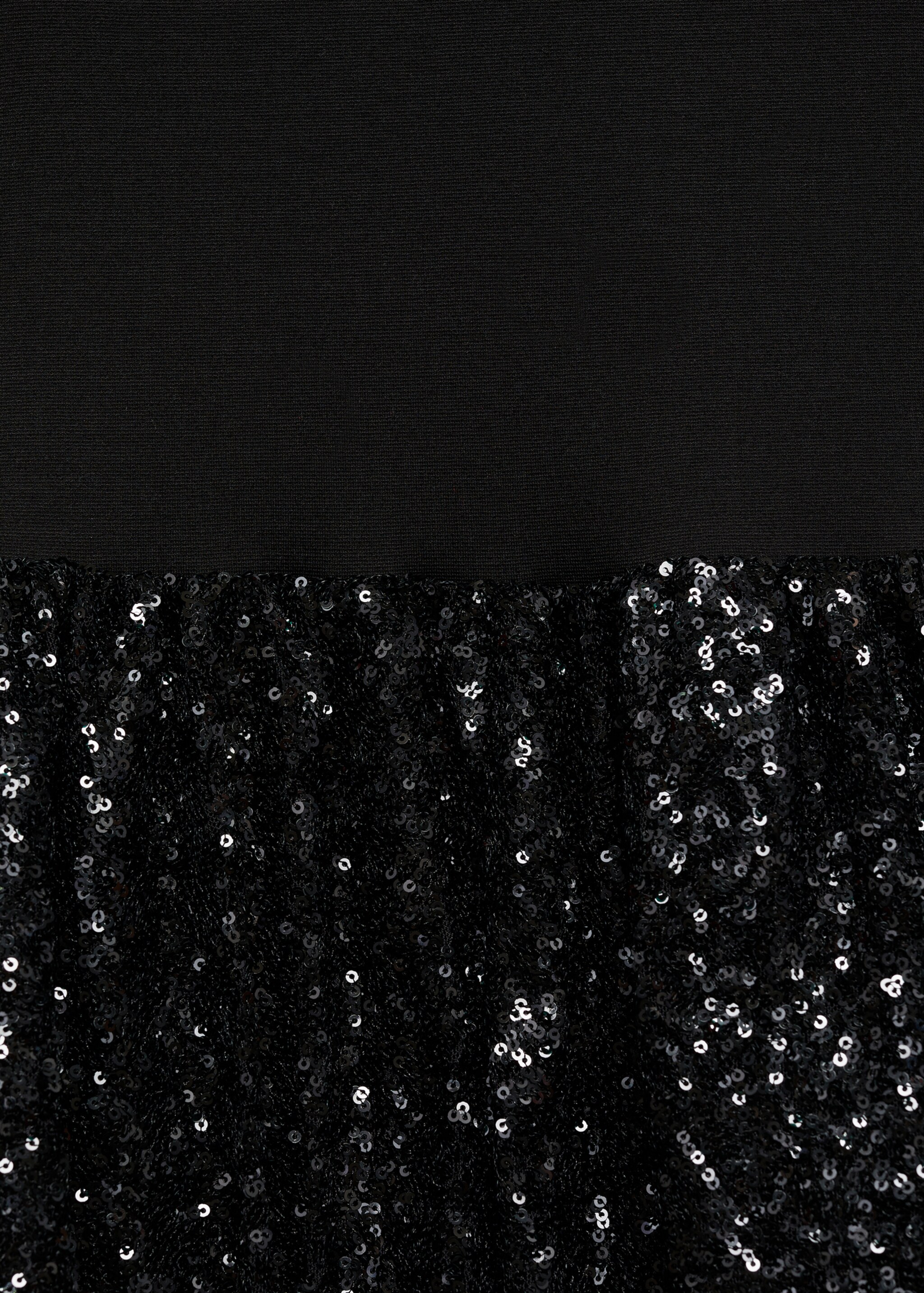 Vestido falda globo lentejuelas - Detalle del artículo 8, Negro. Ref: 77098269-00.