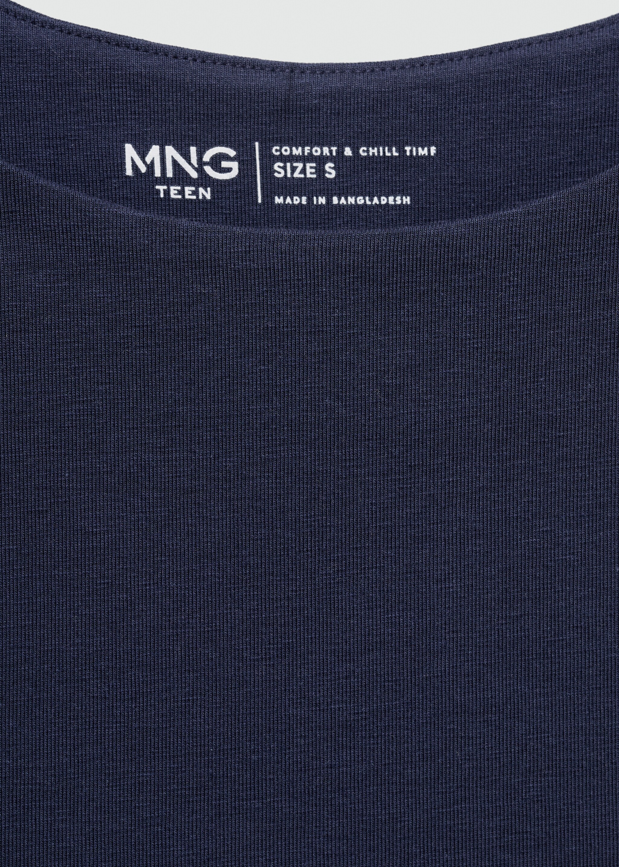 Τοπ crop αθλητικό - Λεπτομέρεια του προϊόντος 8, Σκούρο Μπλε Μαρέν. Ref: 77098270-00.