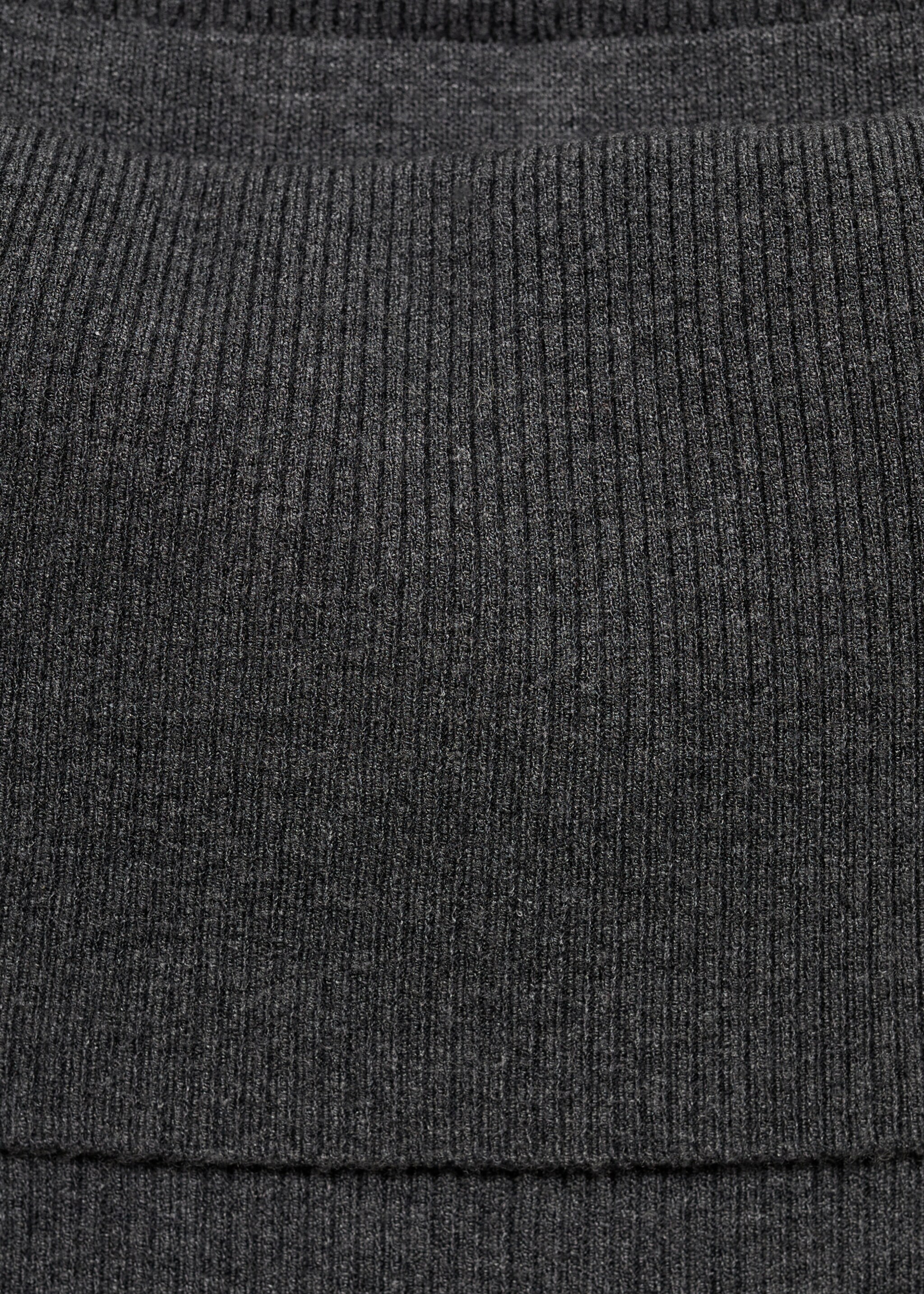 Flared-Leggings mit Rippmuster - Detail des Artikels 8, Anthrazit. Ref: 77098272-00.