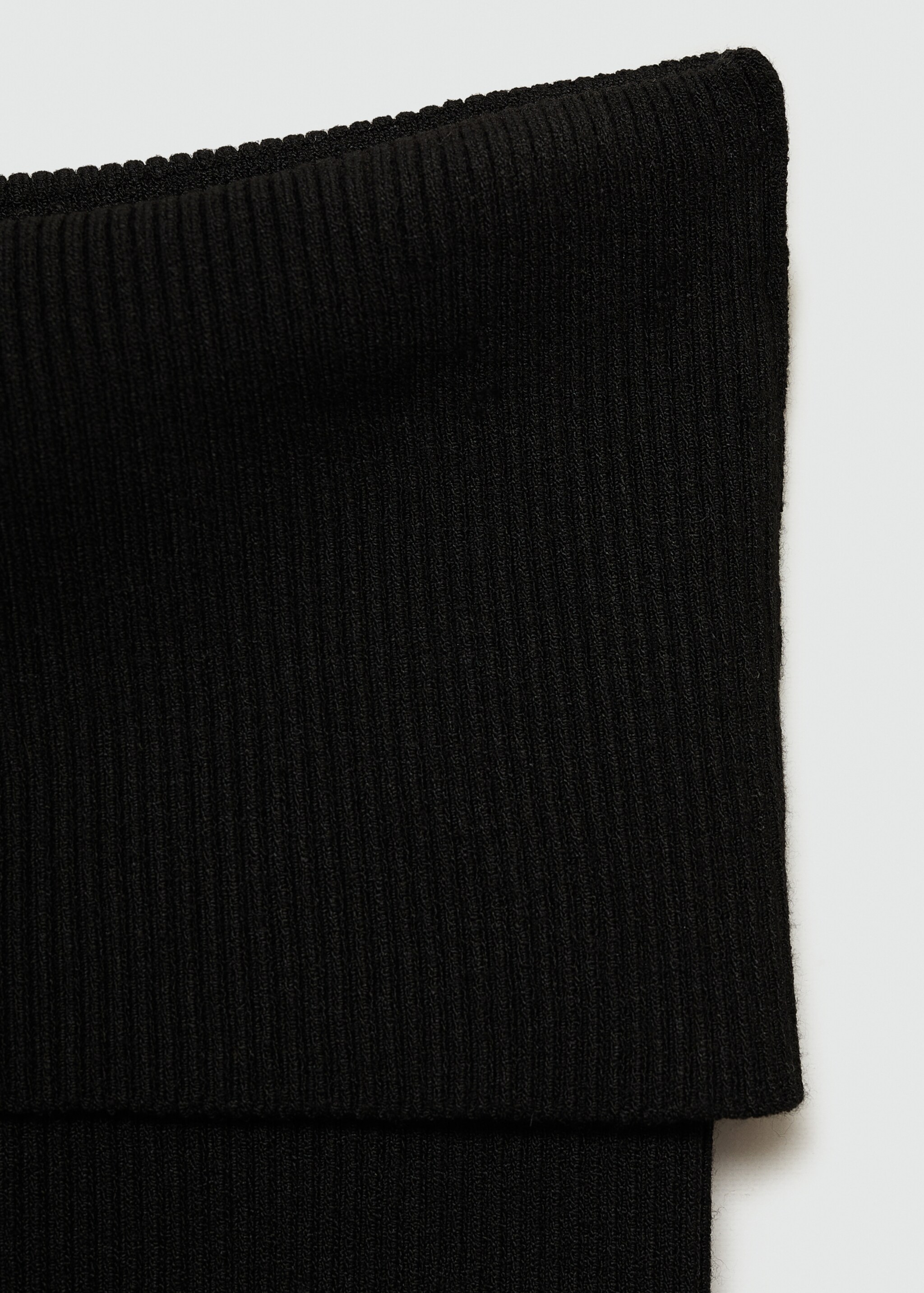 Leggings flare canalé - Detalle del artículo 8, Negro. Ref: 77098272-00.