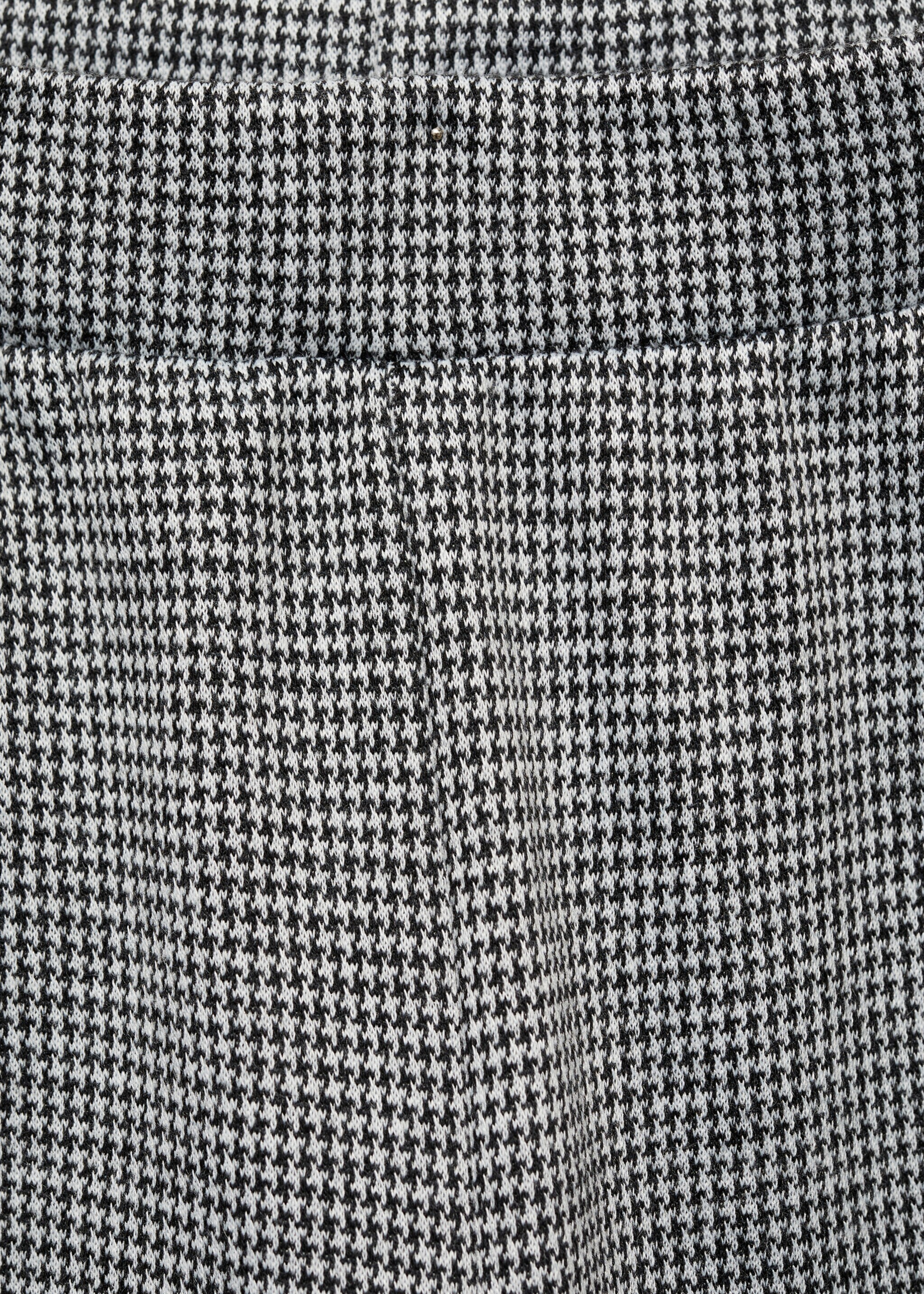 Leggings flare pata de gallo - Detalle del artículo 8, Negro. Ref: 77098274-00.