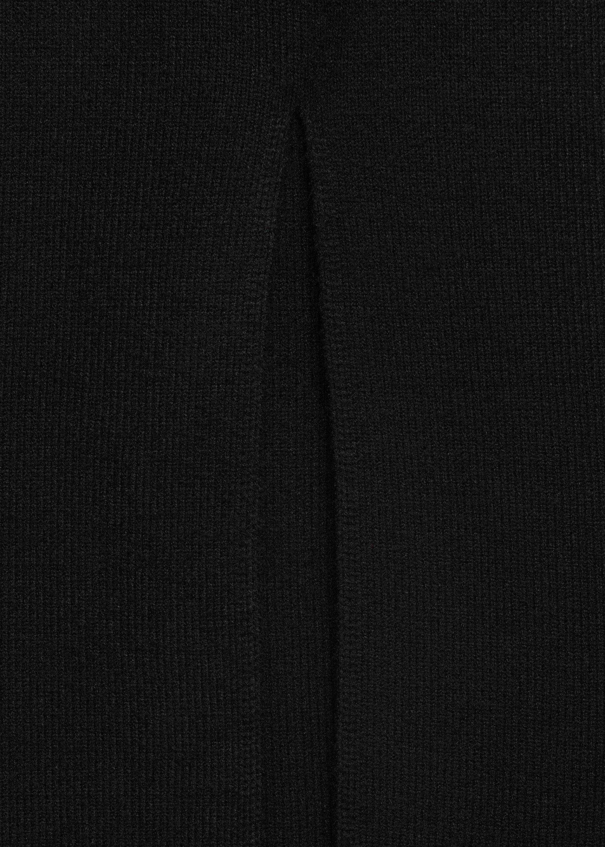Ribbed midi skirt - Details of the article 0, Black. Ref: 77098275-00.