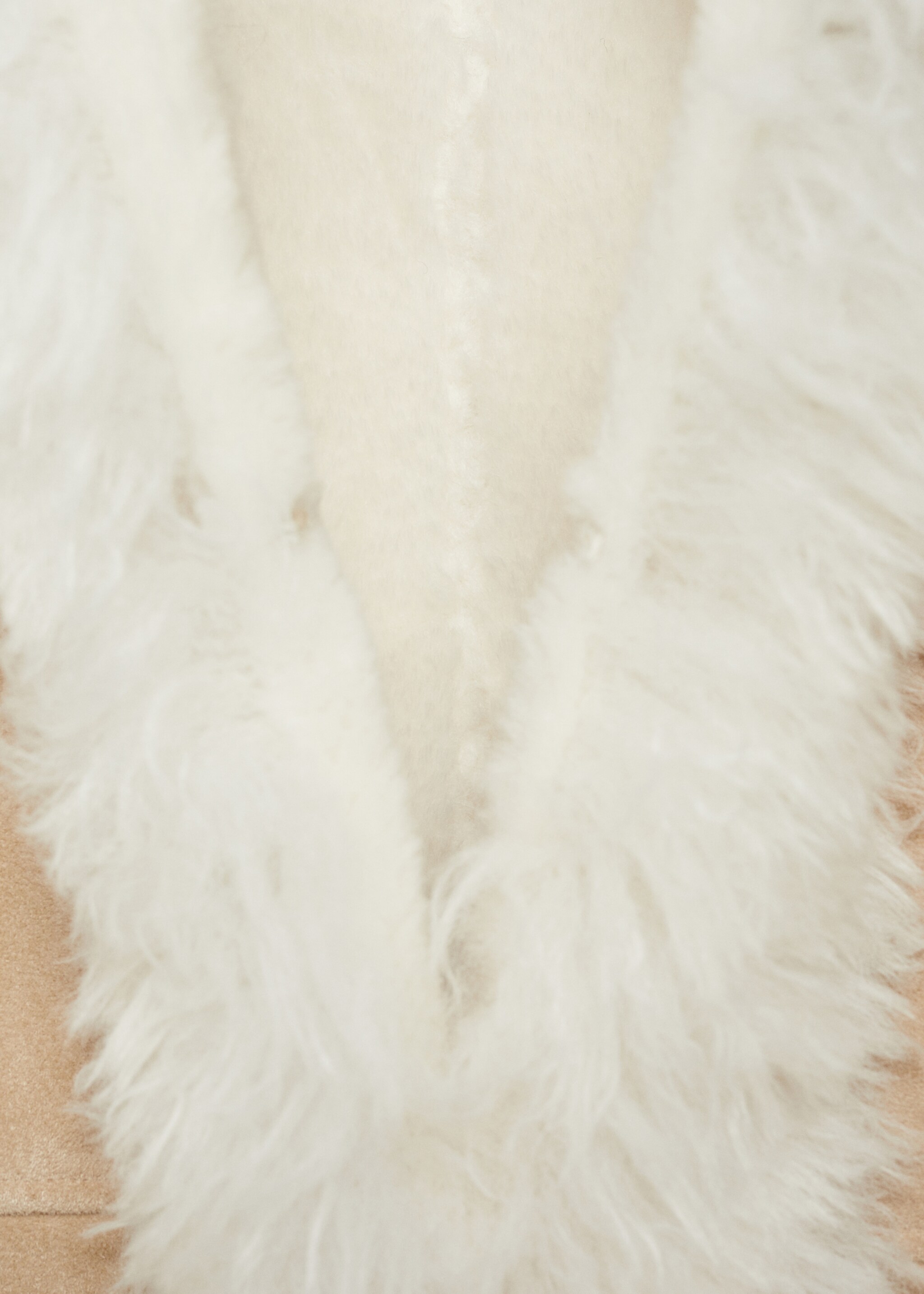 Doubleface-Mantel mit Pelzeffekt - Detail des Artikels 0, Beige. Ref: 77098276-00.