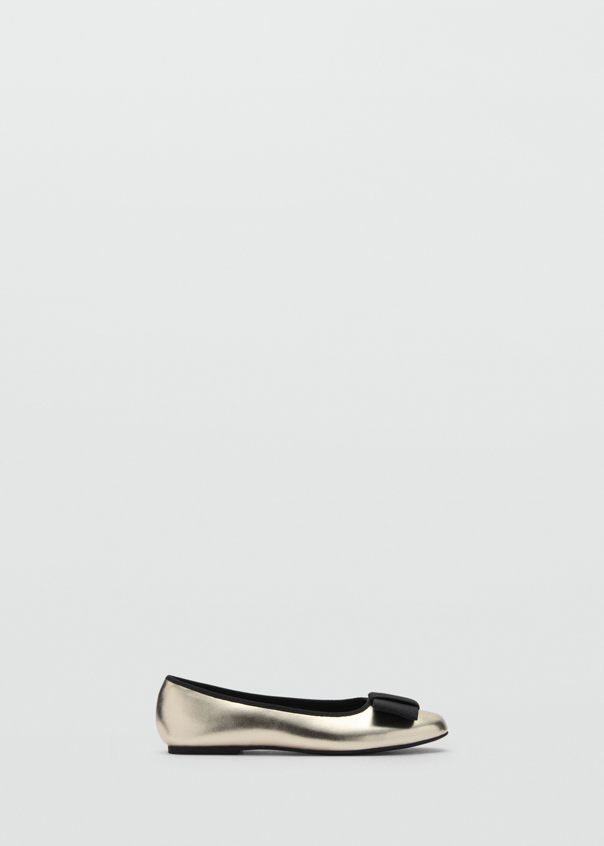 Metalik balerinke s mašnom - Artikl bez modela, Zlatna. Ref: 77098278-00.