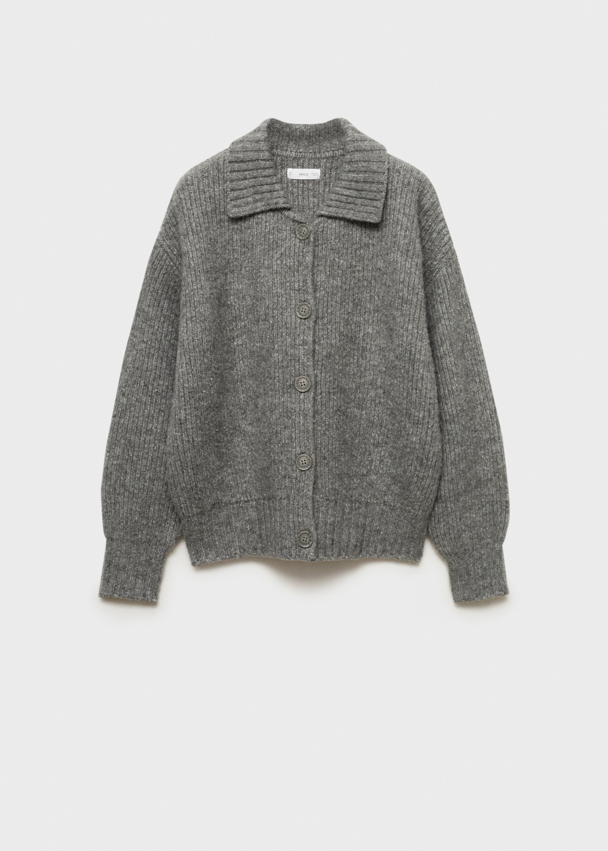 Kofta med polokrage - Artikel utan modell, Grå. Ref: 77098282-00.