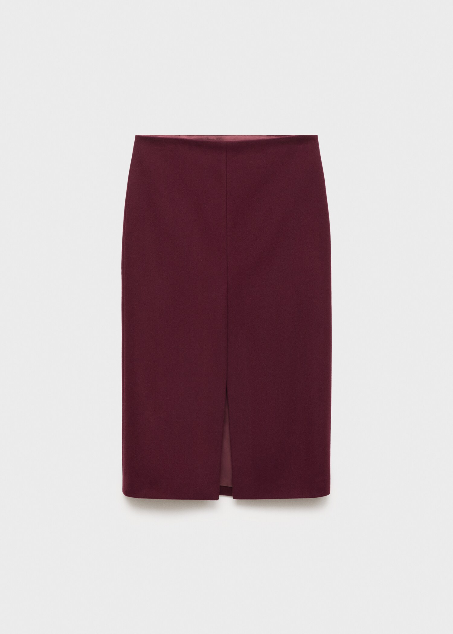 Wool skirt with slit - Article without model