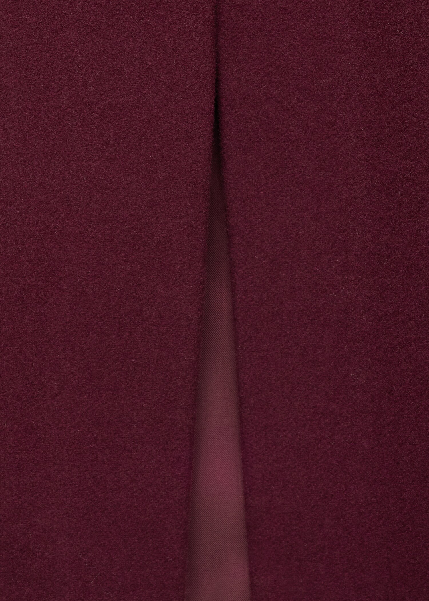 Wool skirt with slit - Details of the article 0
