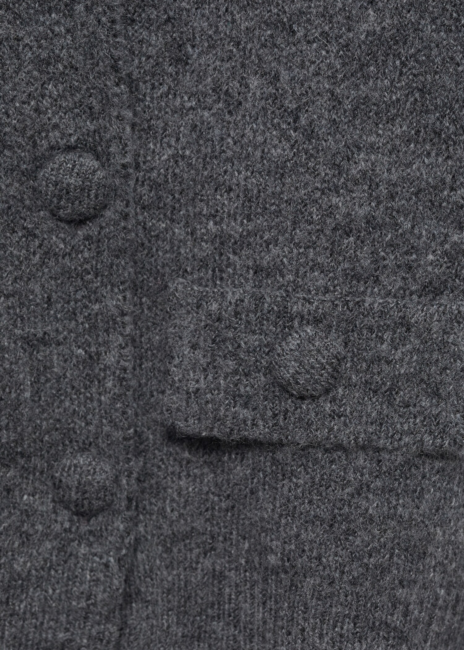 Double-breasted knitted jacket - Details of the article 0