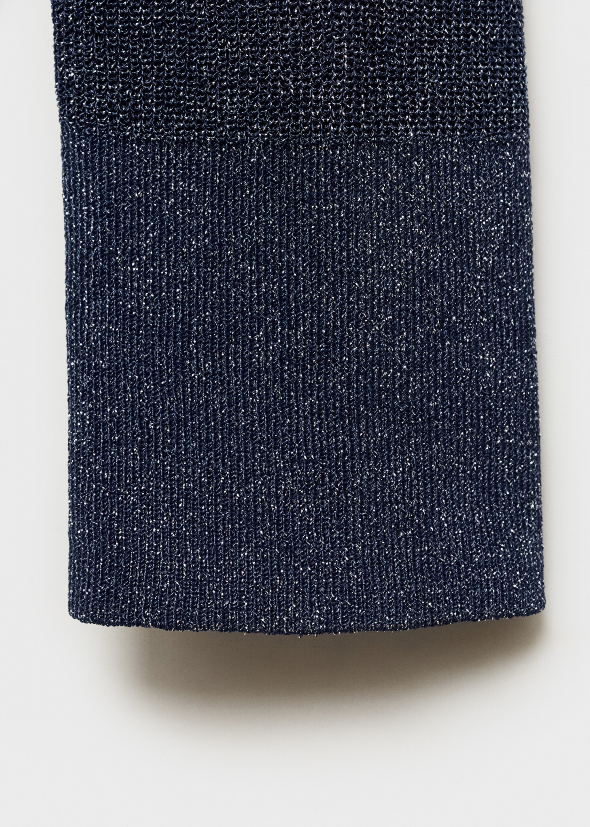 Lurex knitted shirt - Details of the article 0, Night Blue. Ref: 77099056-00.