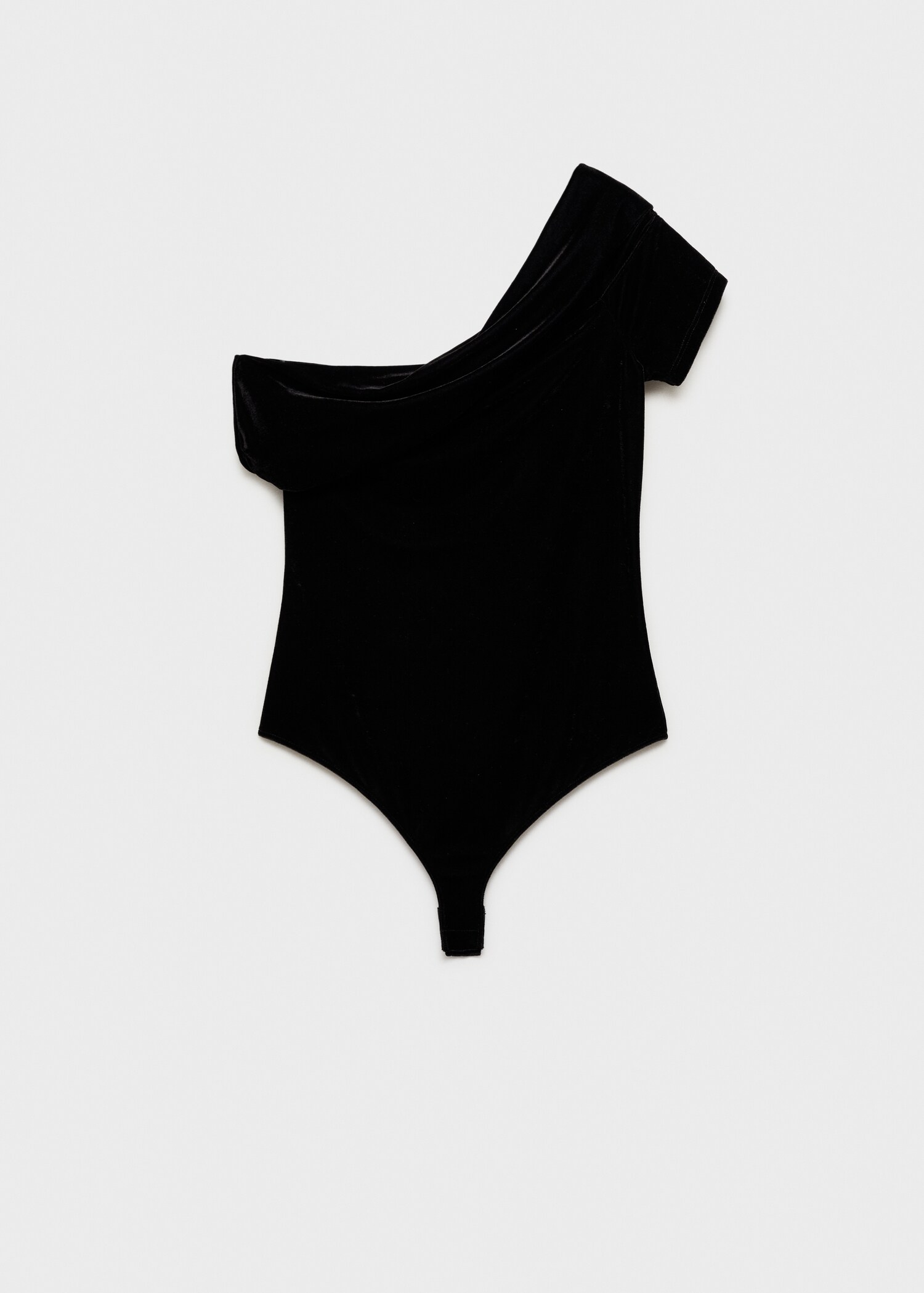 Asymmetrischer Samt-Body - Artikel ohne Model