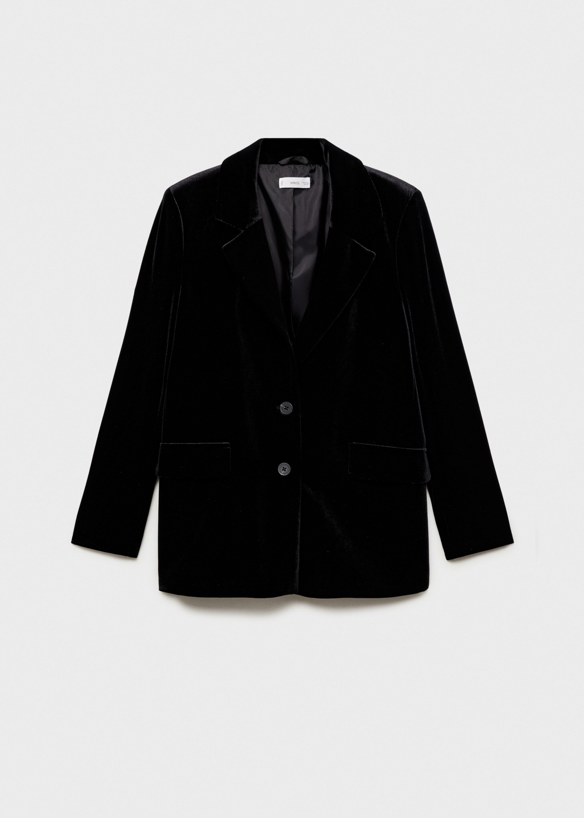 Sammetsblazer - Artikel utan modell, Svart. Ref: 77099064-00.