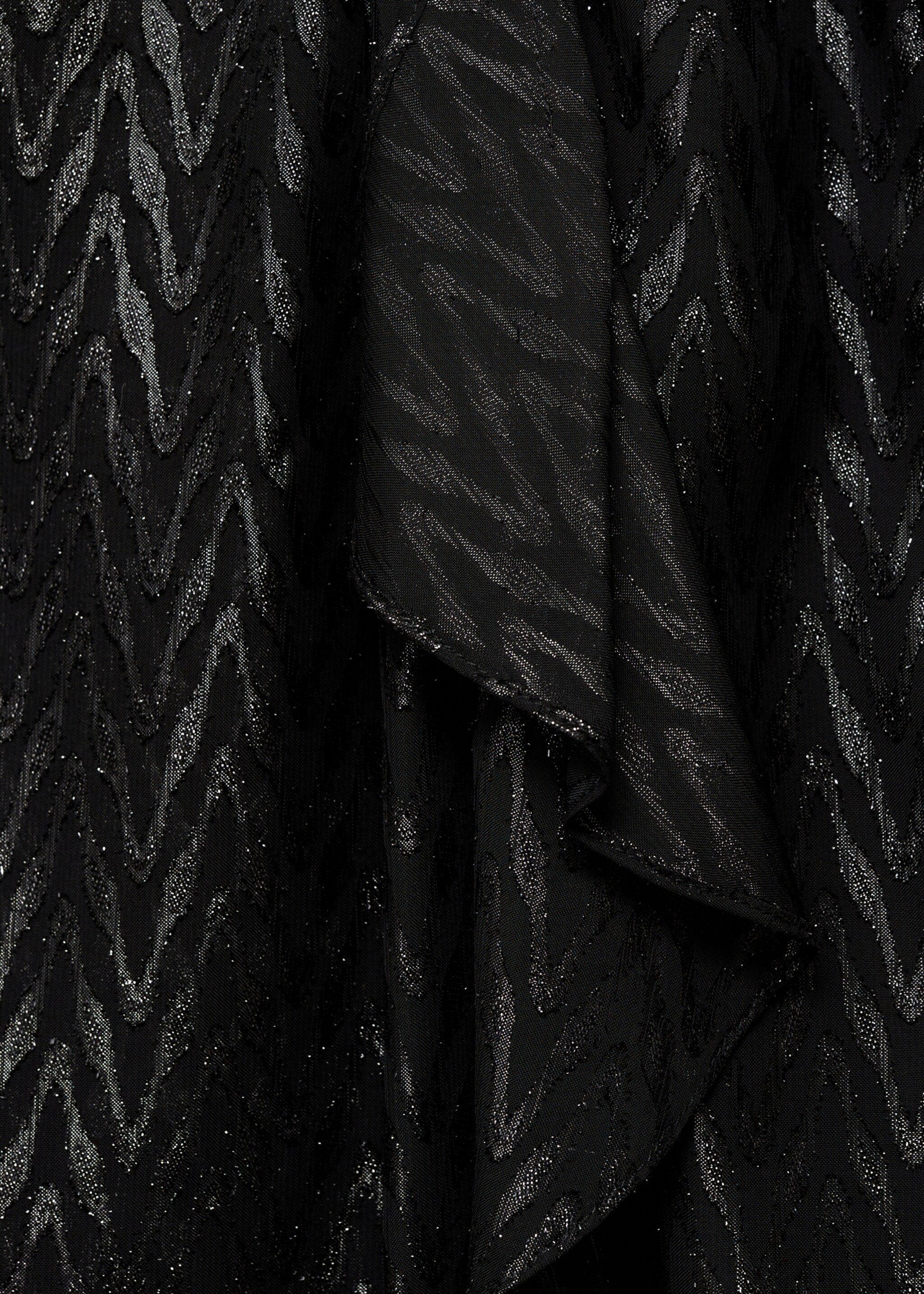 Wickelkleid mit Seitenschlitz - Detail des Artikels 0, Schwarz. Ref: 77099065-00.