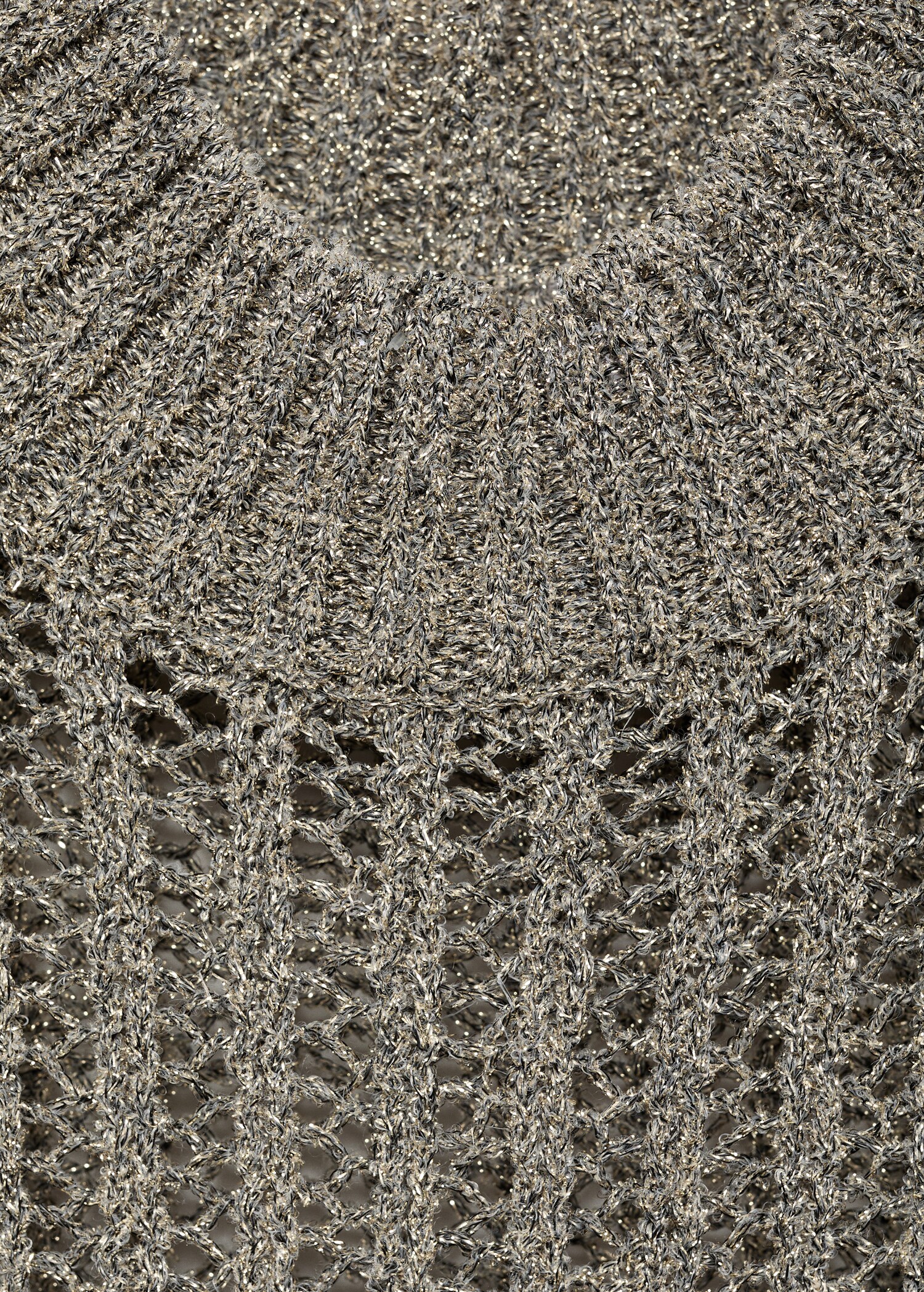Lurex openwork knitted waistcoat - Details of the article 8