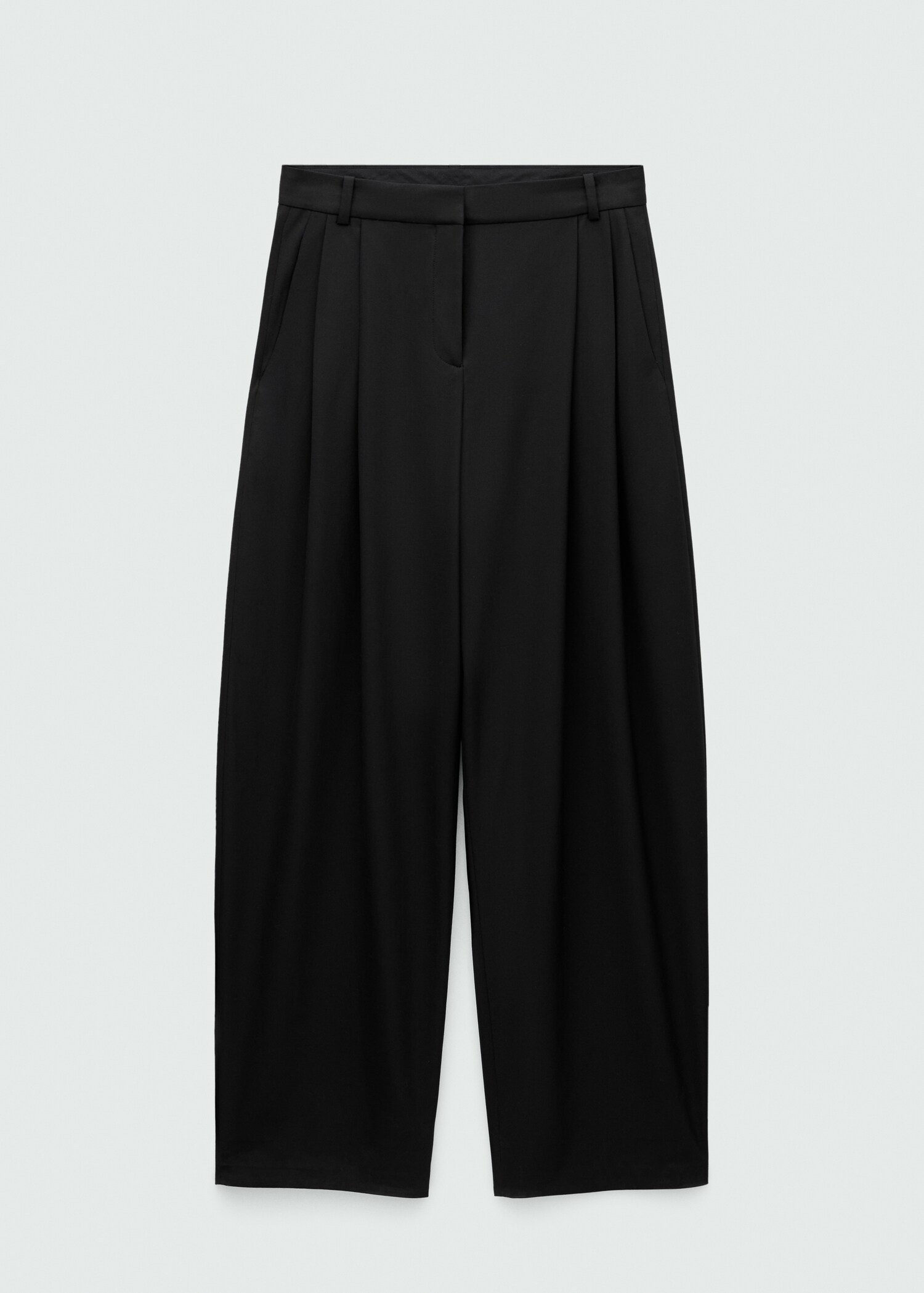 Pleat detail wool trousers - Article without model