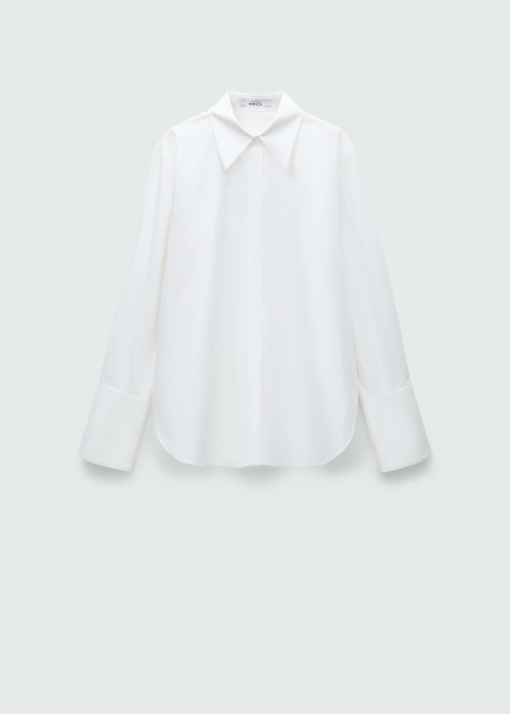 100% cotton oversized shirt - Article without model, Off White. Ref: 77099073-00.
