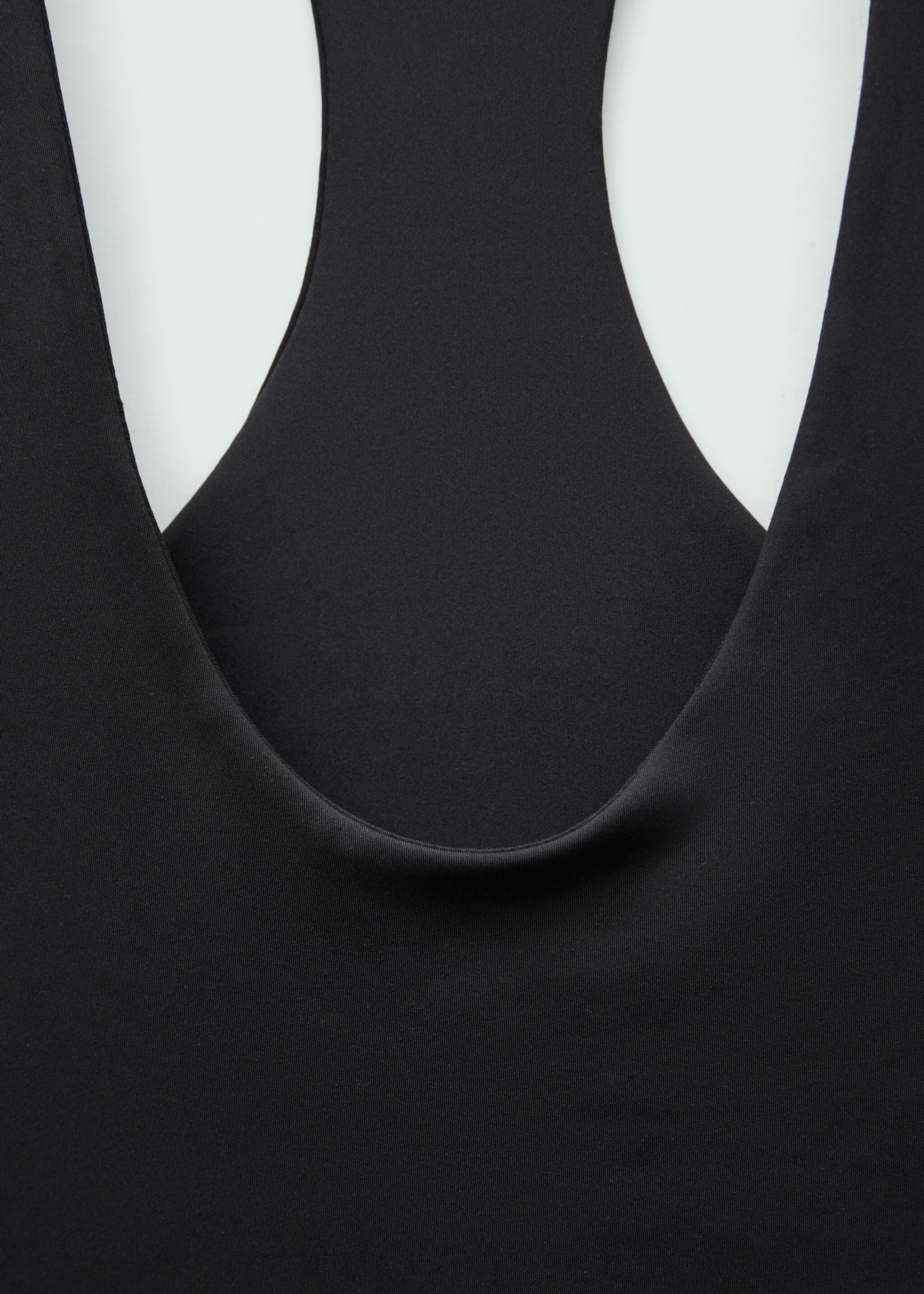 Low-neck bodysuit - Details of the article 8, Black. Ref: 77099074-00.