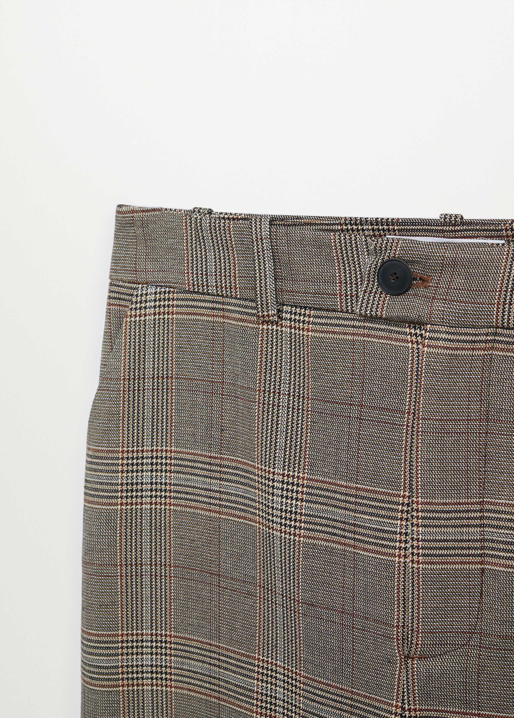 Pantalón recto cuadros - Detalle del artículo 8