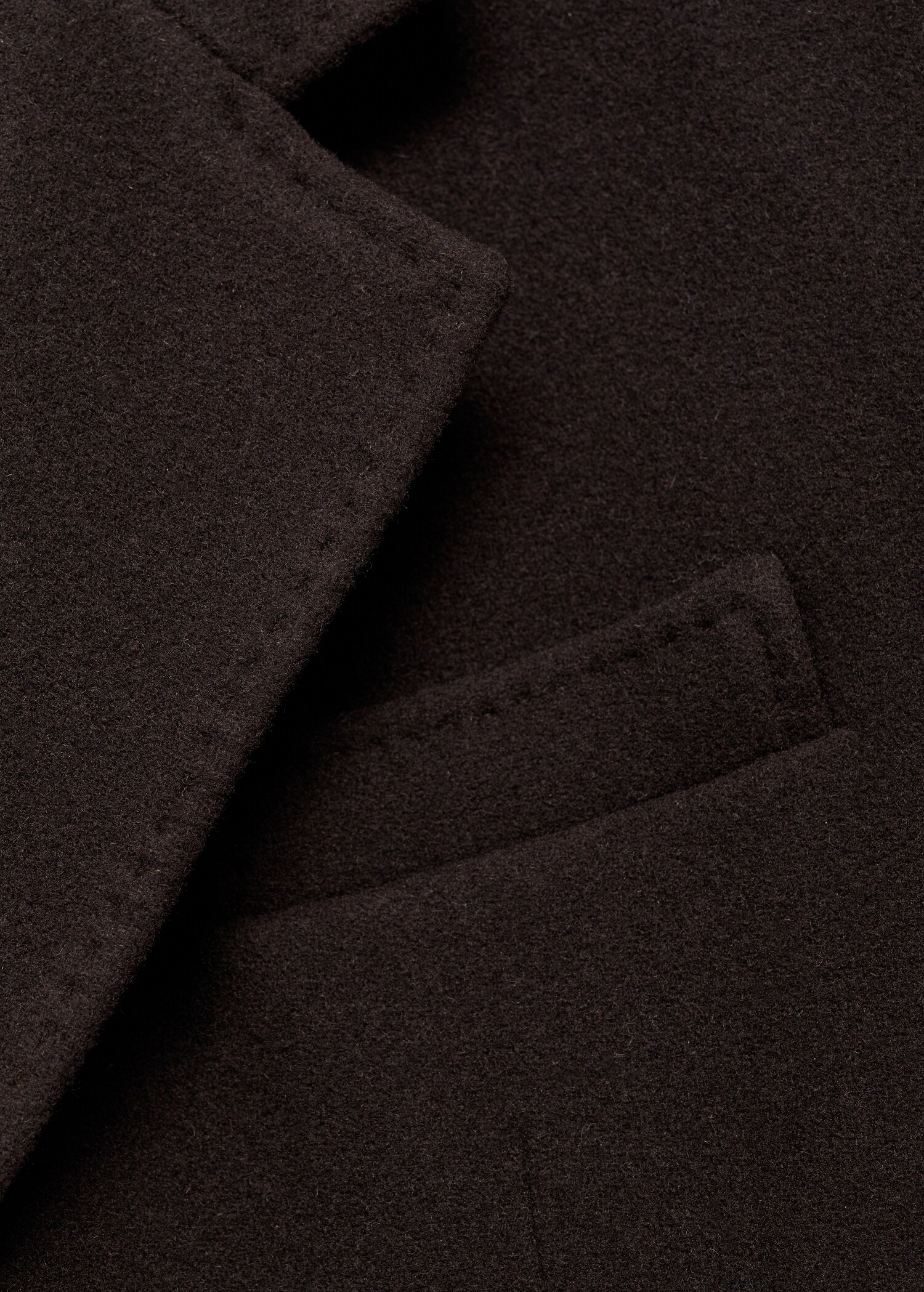 Relaxed-fit long wool coat - Details of the article 0