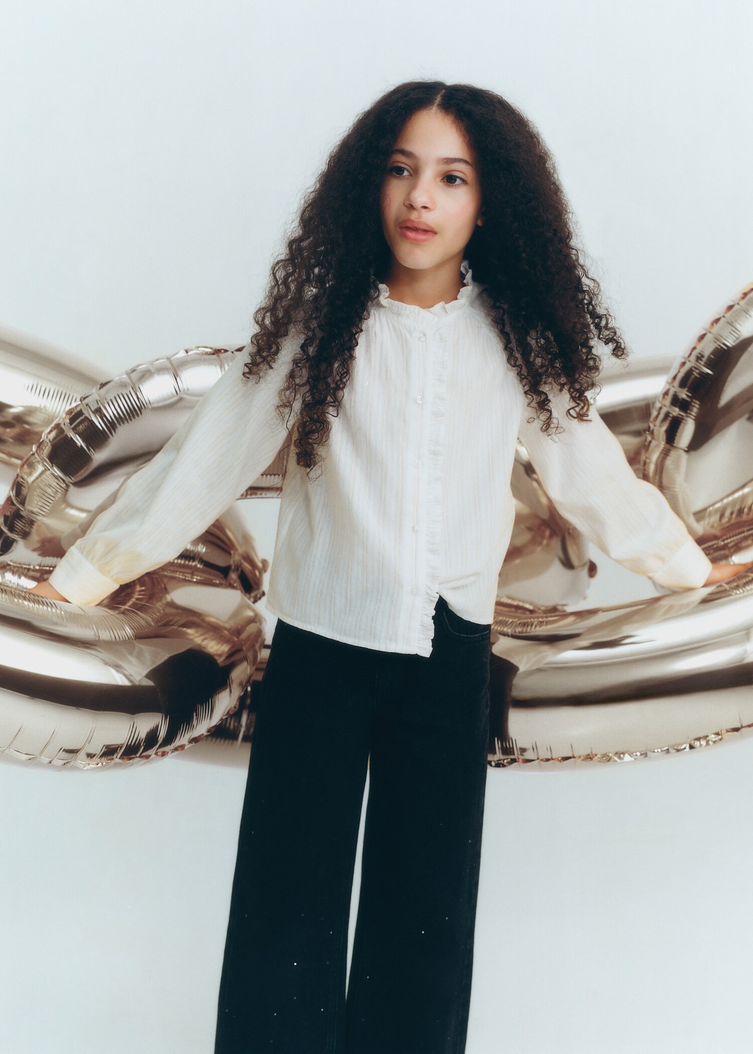 Bluse mit Metallic-Garn - Detail des Artikels 5