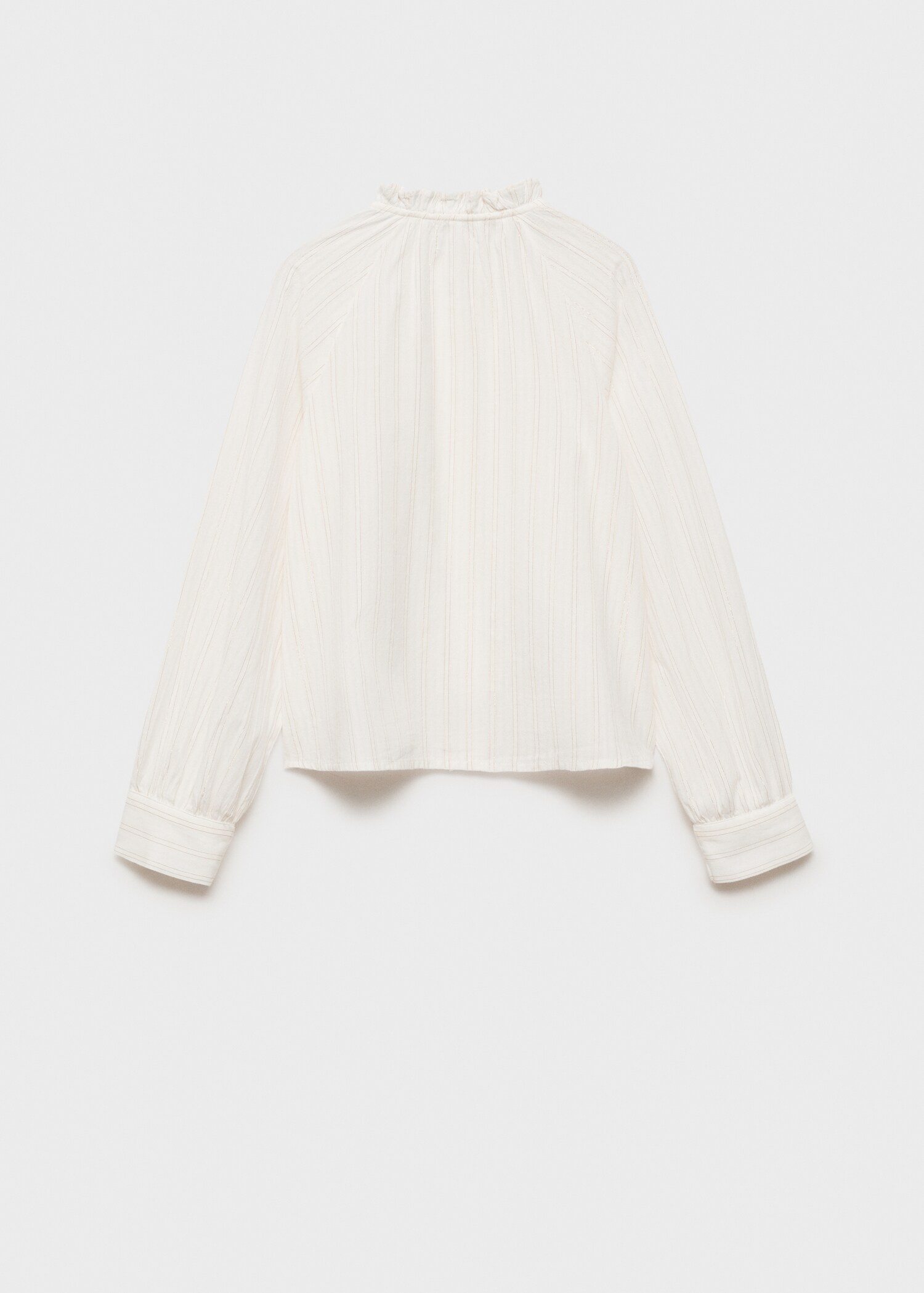 Bluse mit Metallic-Garn - Rückseite des Artikels