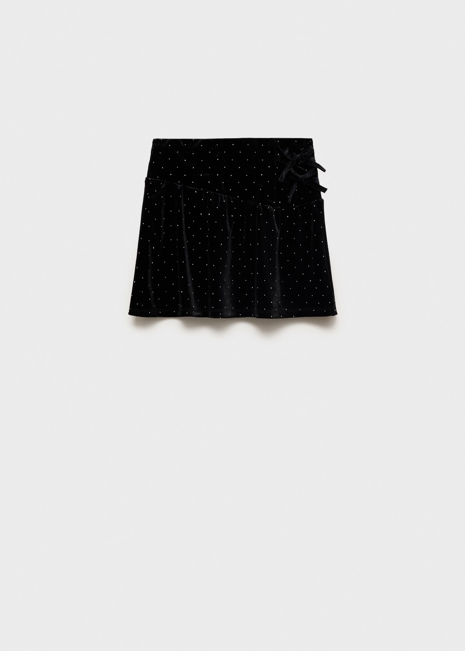 Rhinestone velvet skirt - Article without model