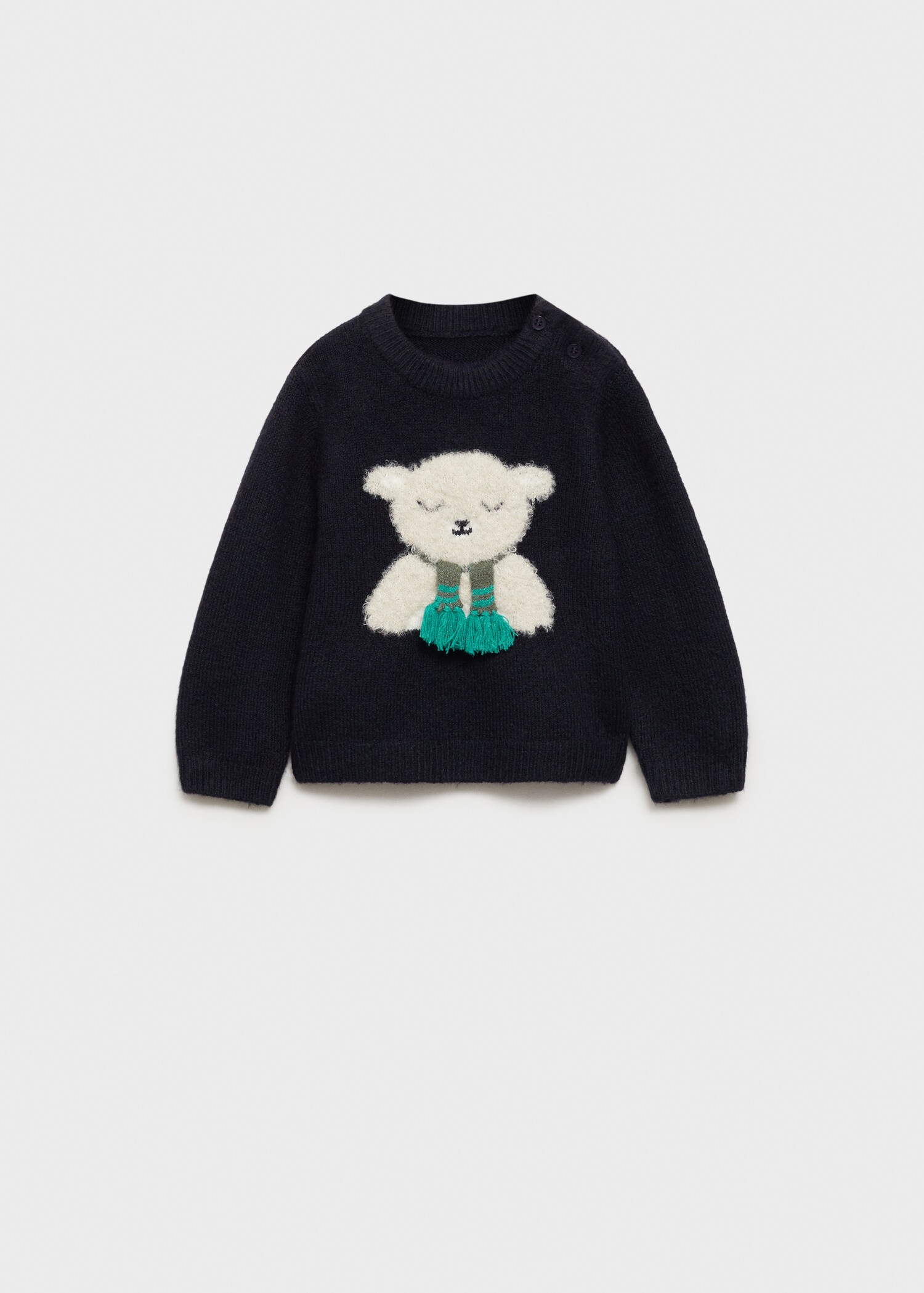 Chunky-knit bear sweater - Article without model