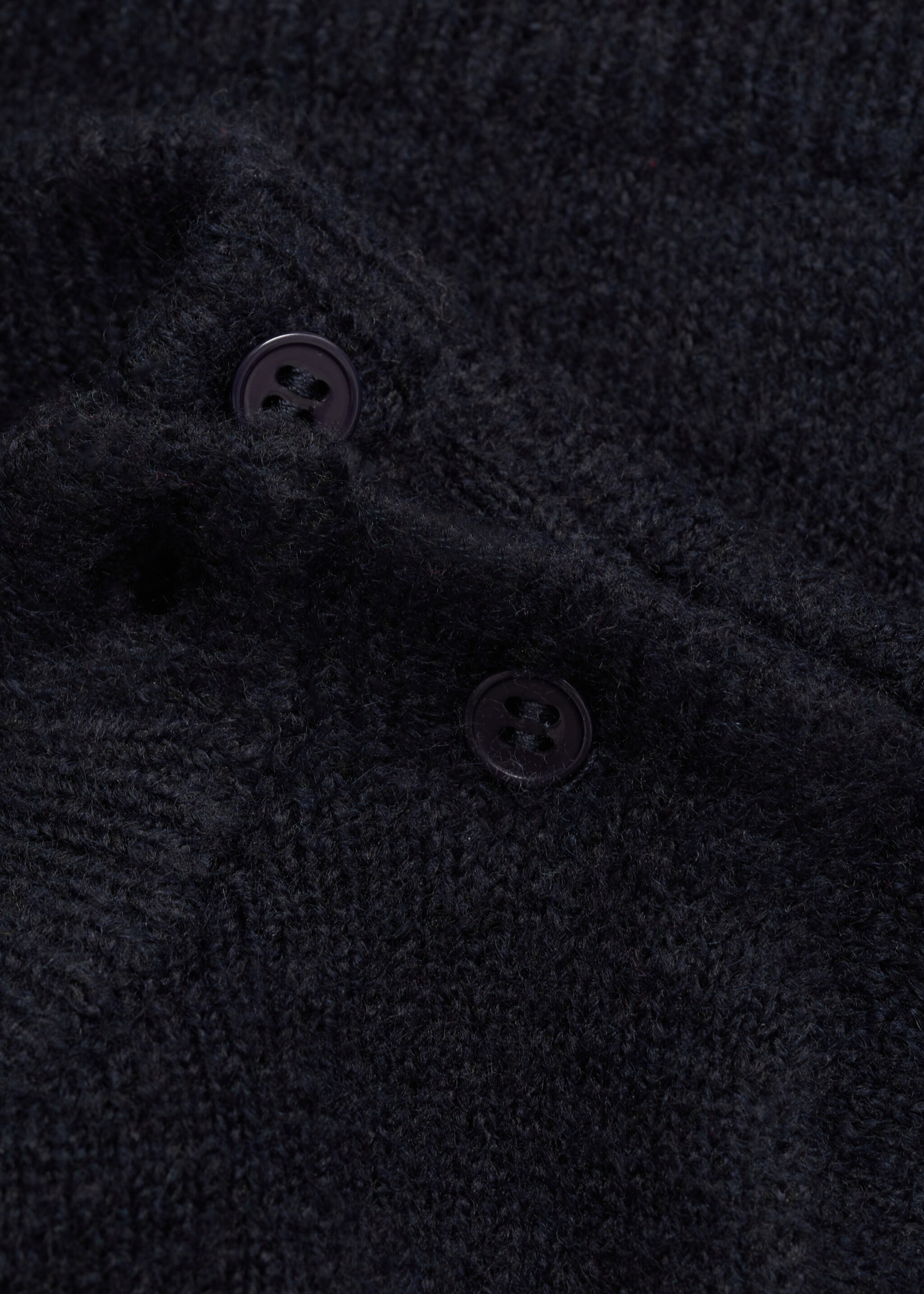 Chunky-knit bear sweater - Details of the article 0, Dark Navy. Ref: 77099239-00.