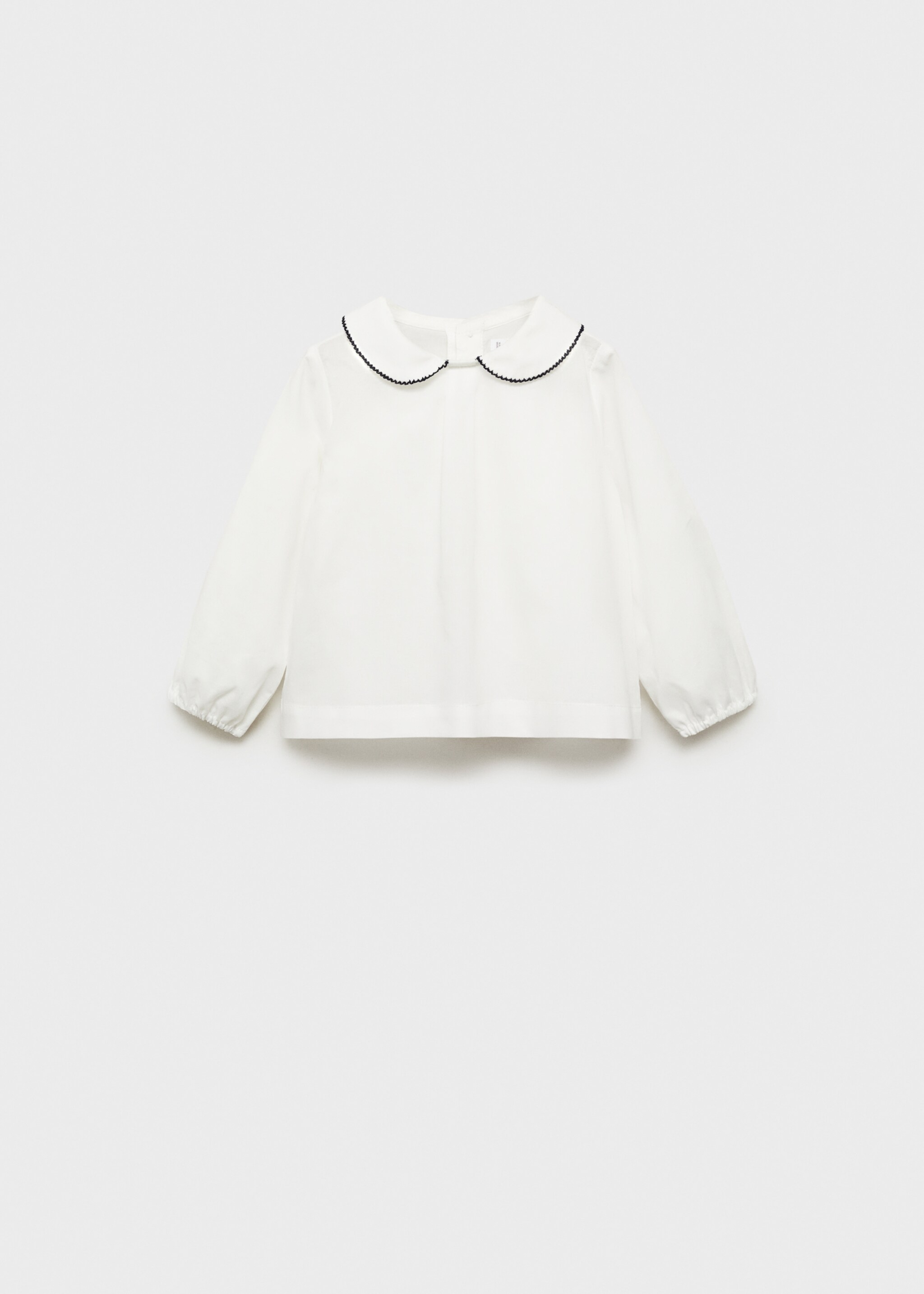 Cotton babydoll neck blouse - Article without model