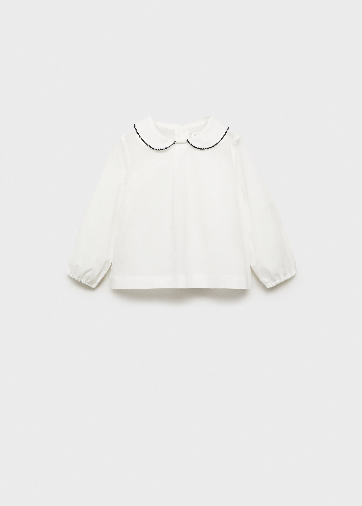 Cotton babydoll neck blouse - Article without model