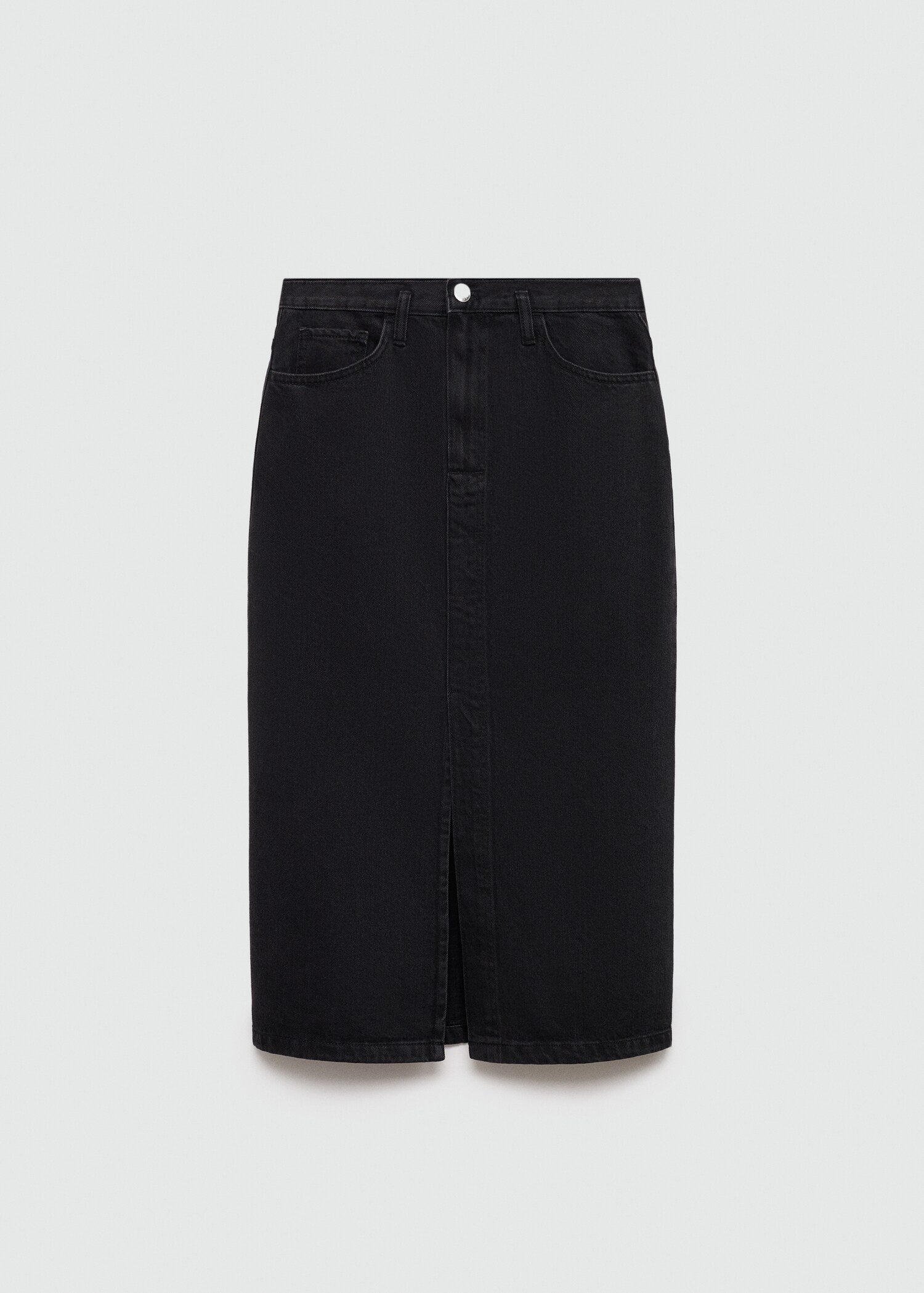 Slit denim skirt - Article without model