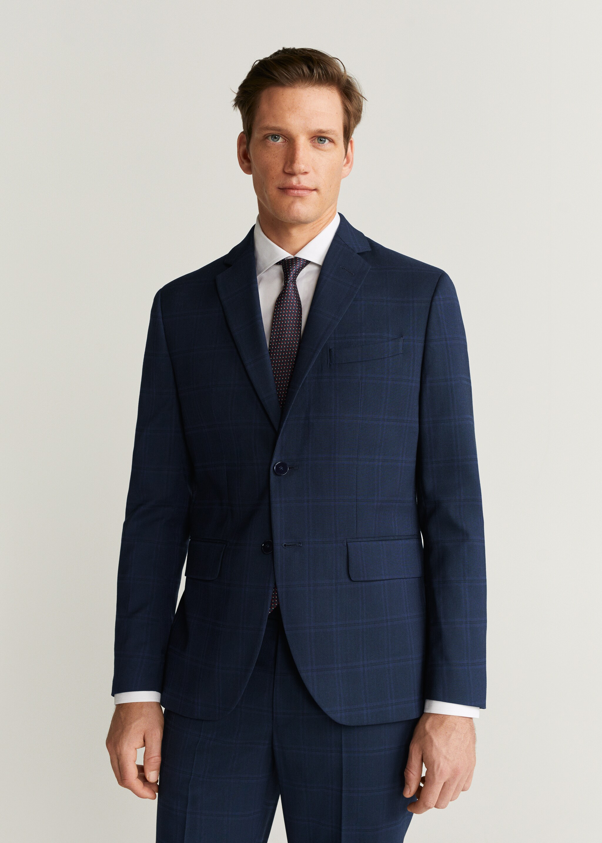 Americana slim fit cuadros - Plano medio