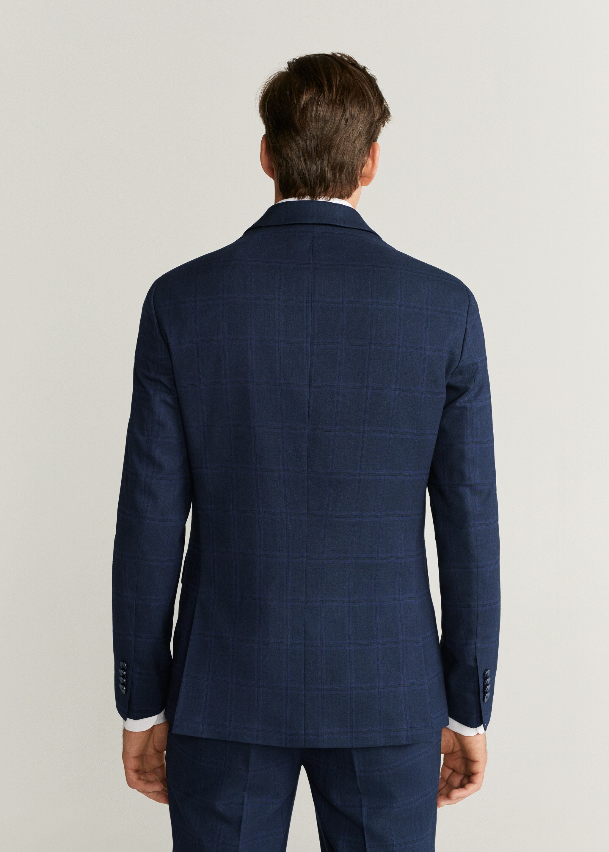 Americana slim fit cuadros - Reverso del artículo