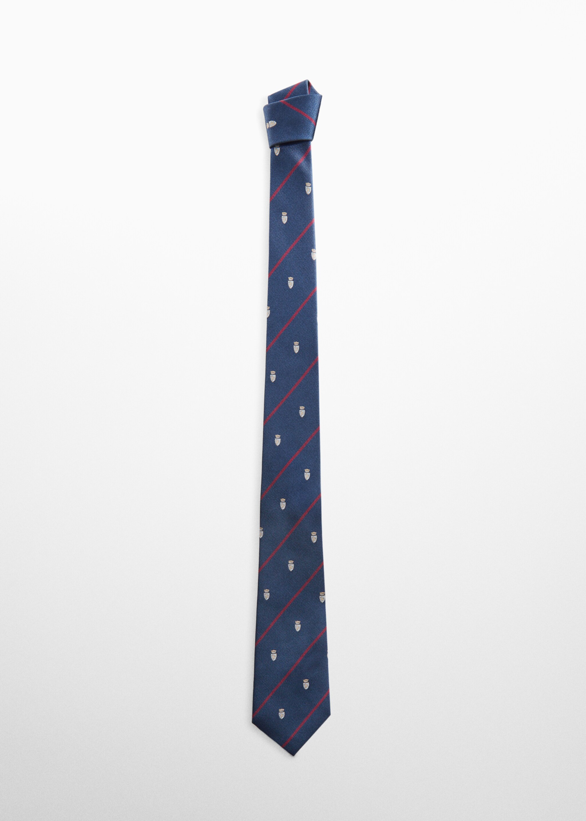 Printed tie - Article without model, Navy. Ref: 77102003-00.