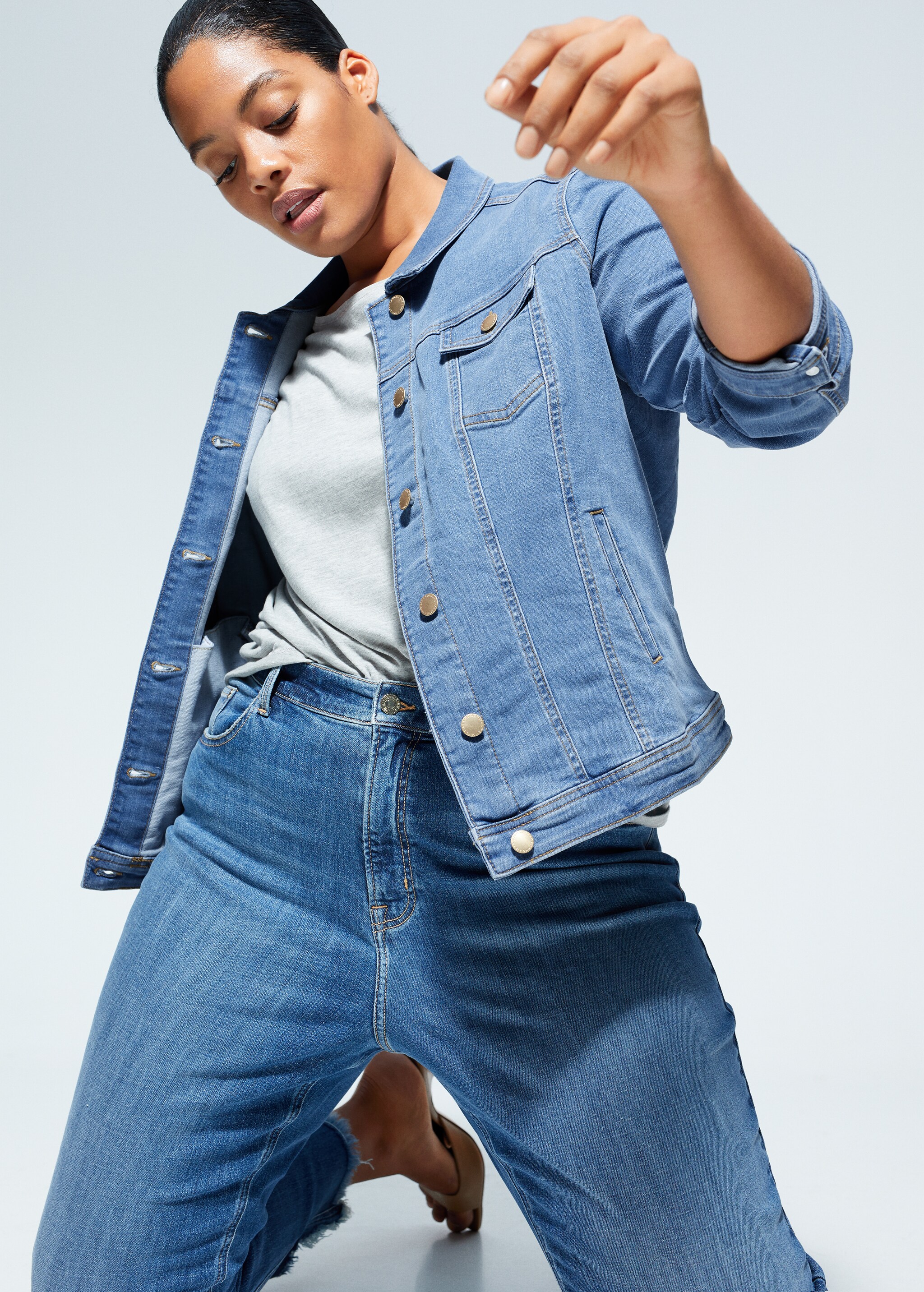 Cazadora denim lavado medio - Detalle del artículo 3