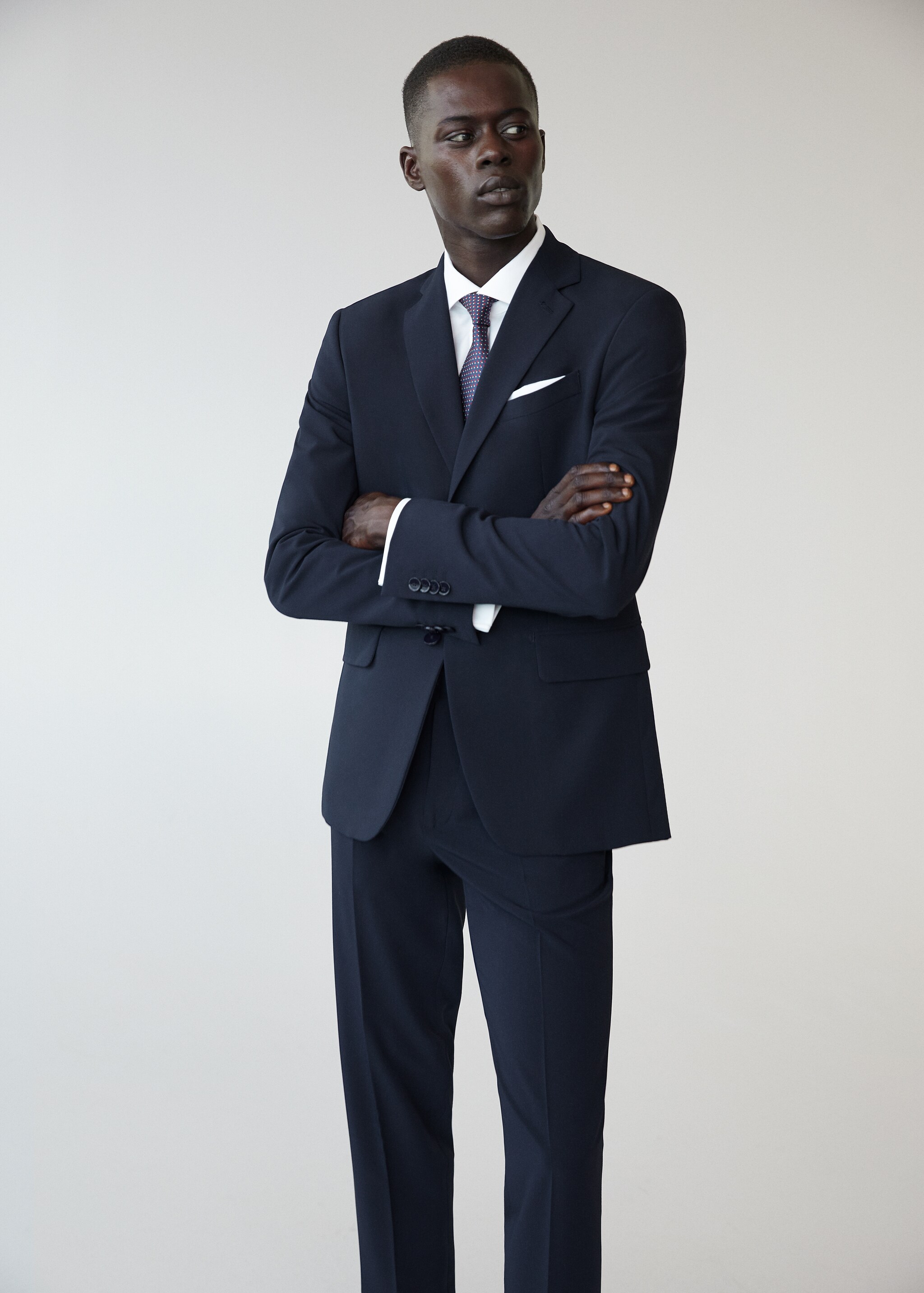 Veste de costume slim fit - Plan moyen
