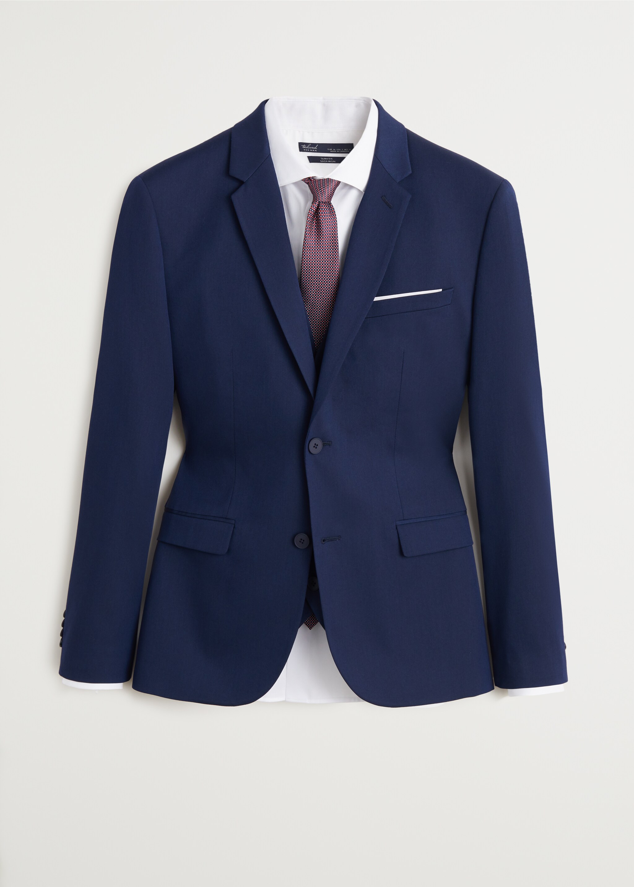 Super slim fit patterned suit blazer - Article without model