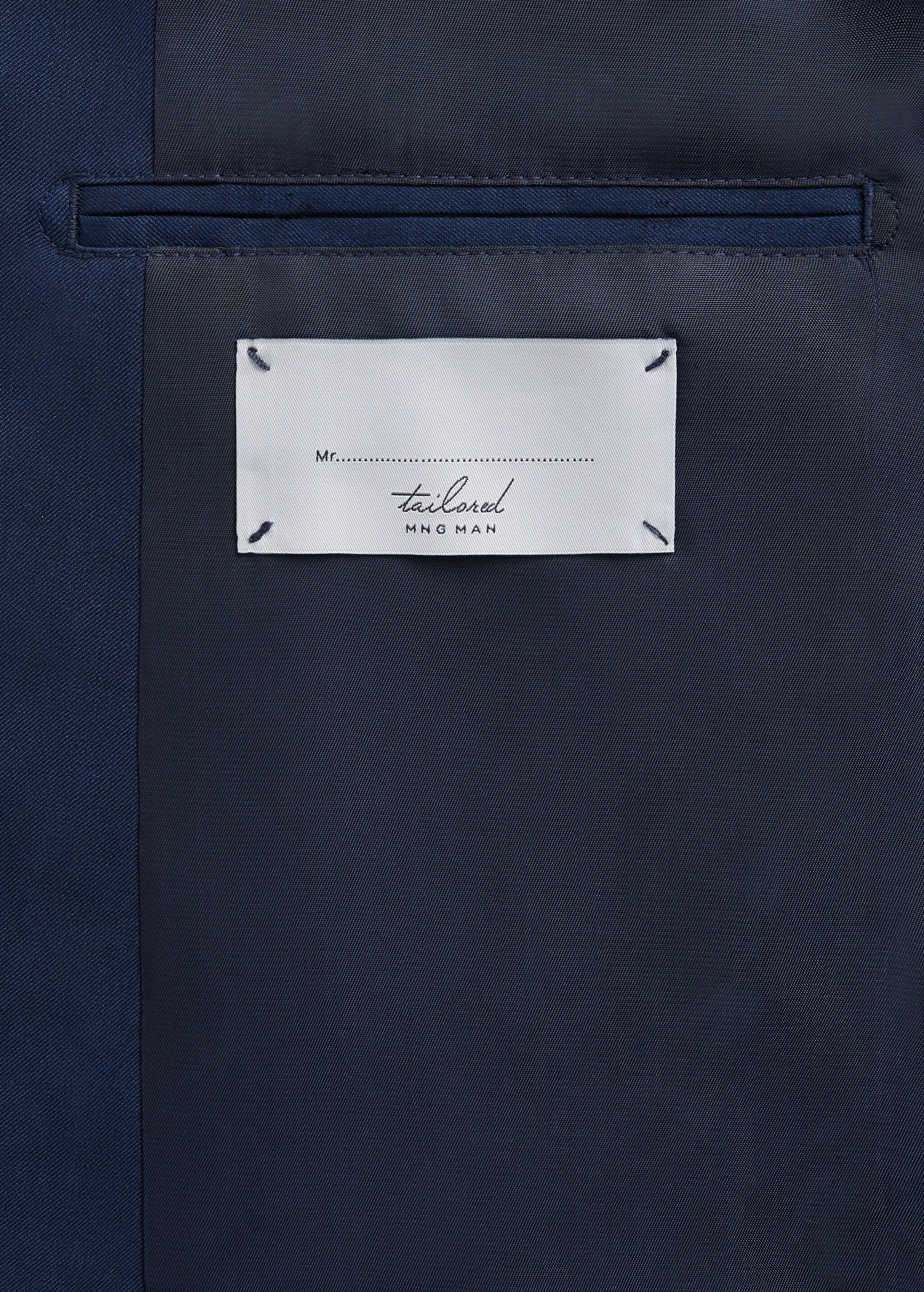 Super slim fit patterned suit blazer - Details of the article 6