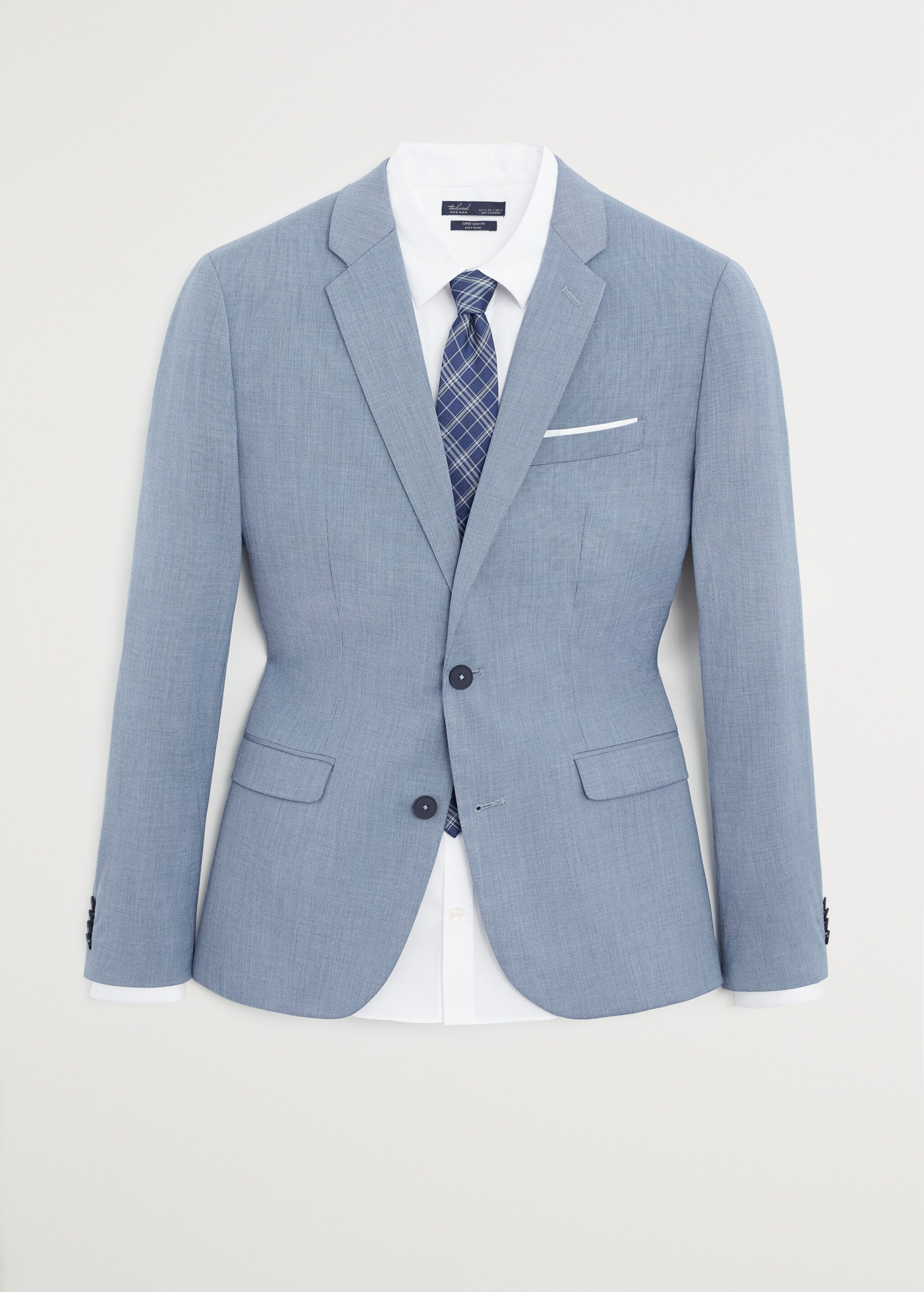 Americana traje super slim fit microestructura - Artículo sin modelo