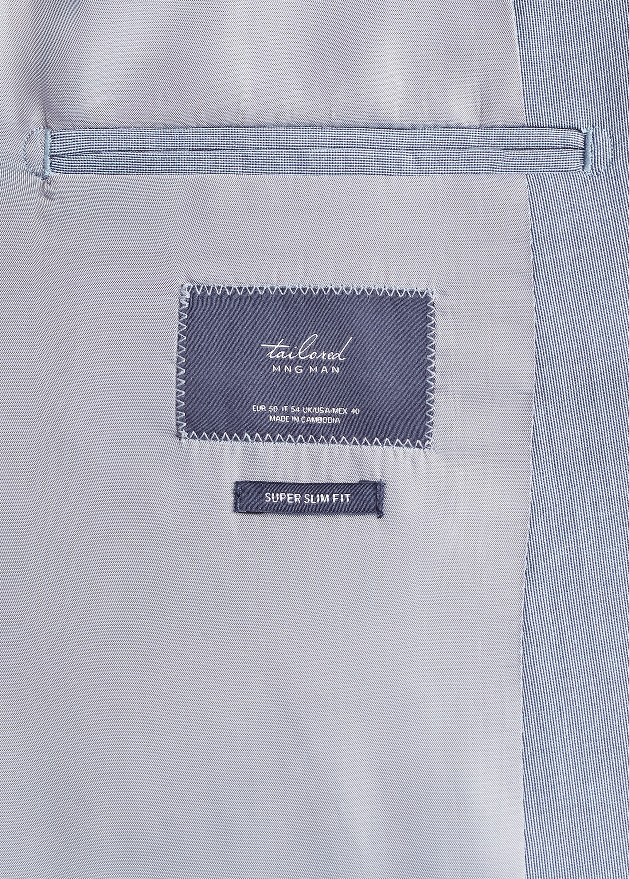 Americana traje super slim fit microestructura - Detalle del artículo 7