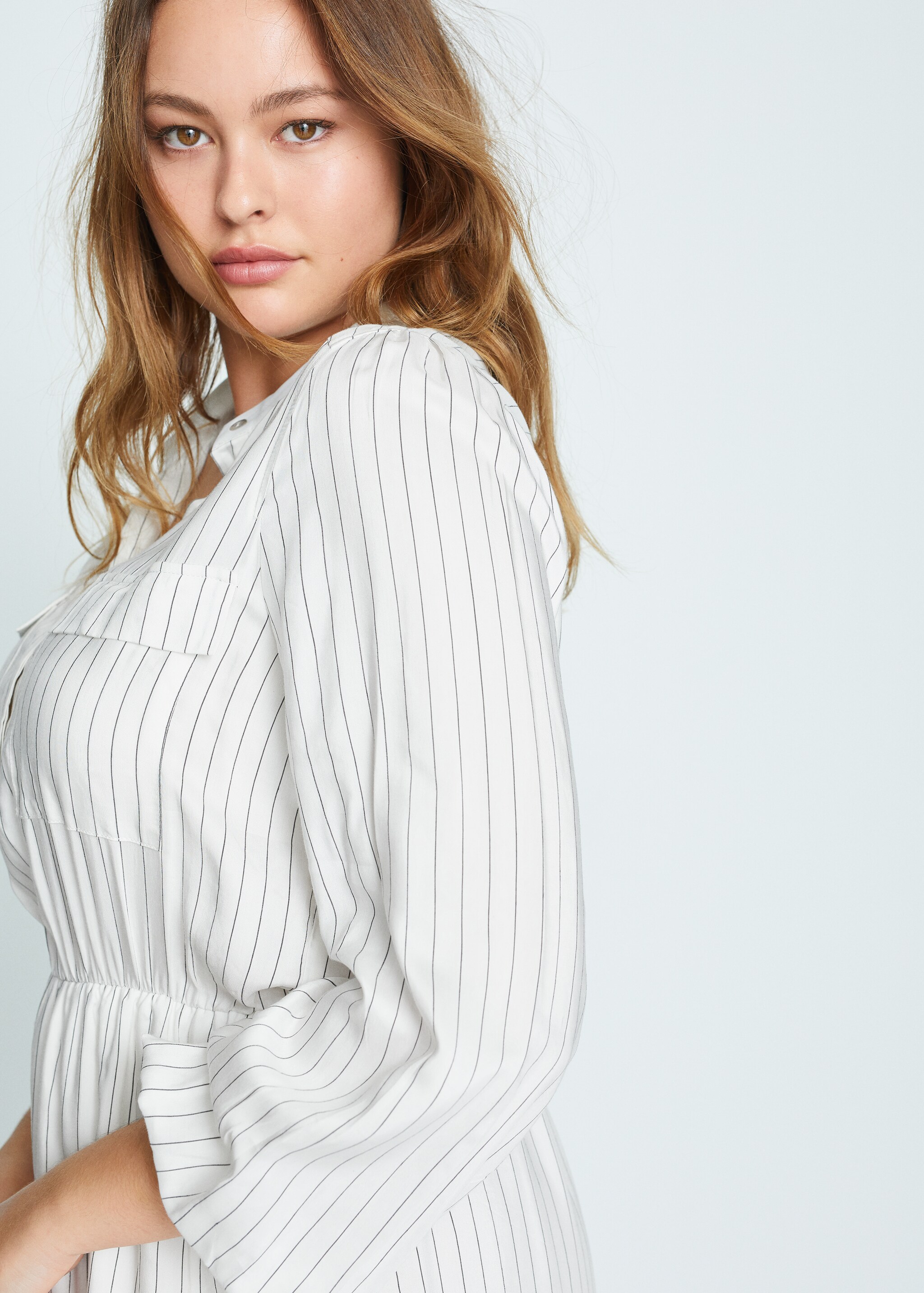 Vestido camisero rayas - Detalle del artículo 1