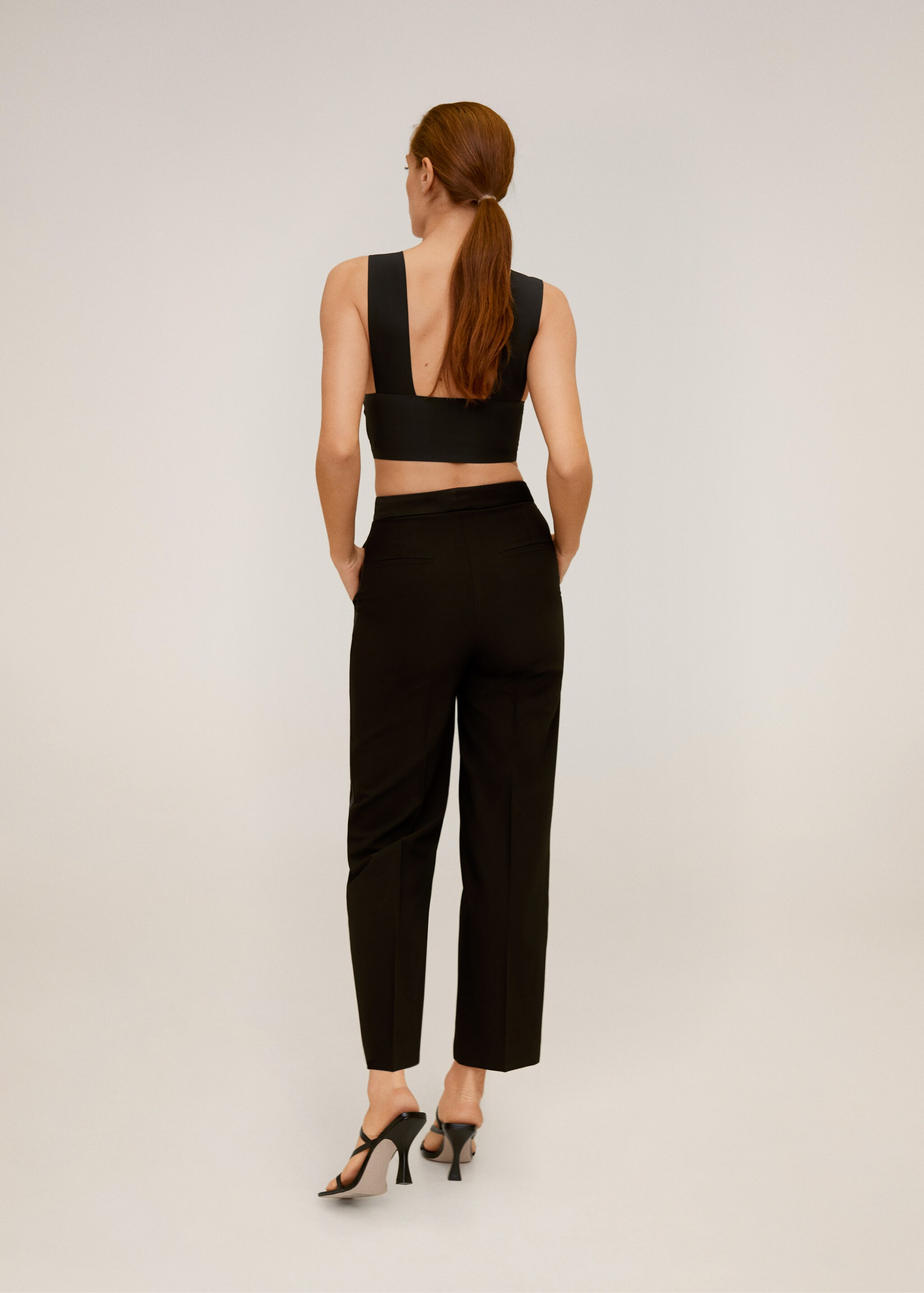 Pantalón recto traje - Reverso del artículo