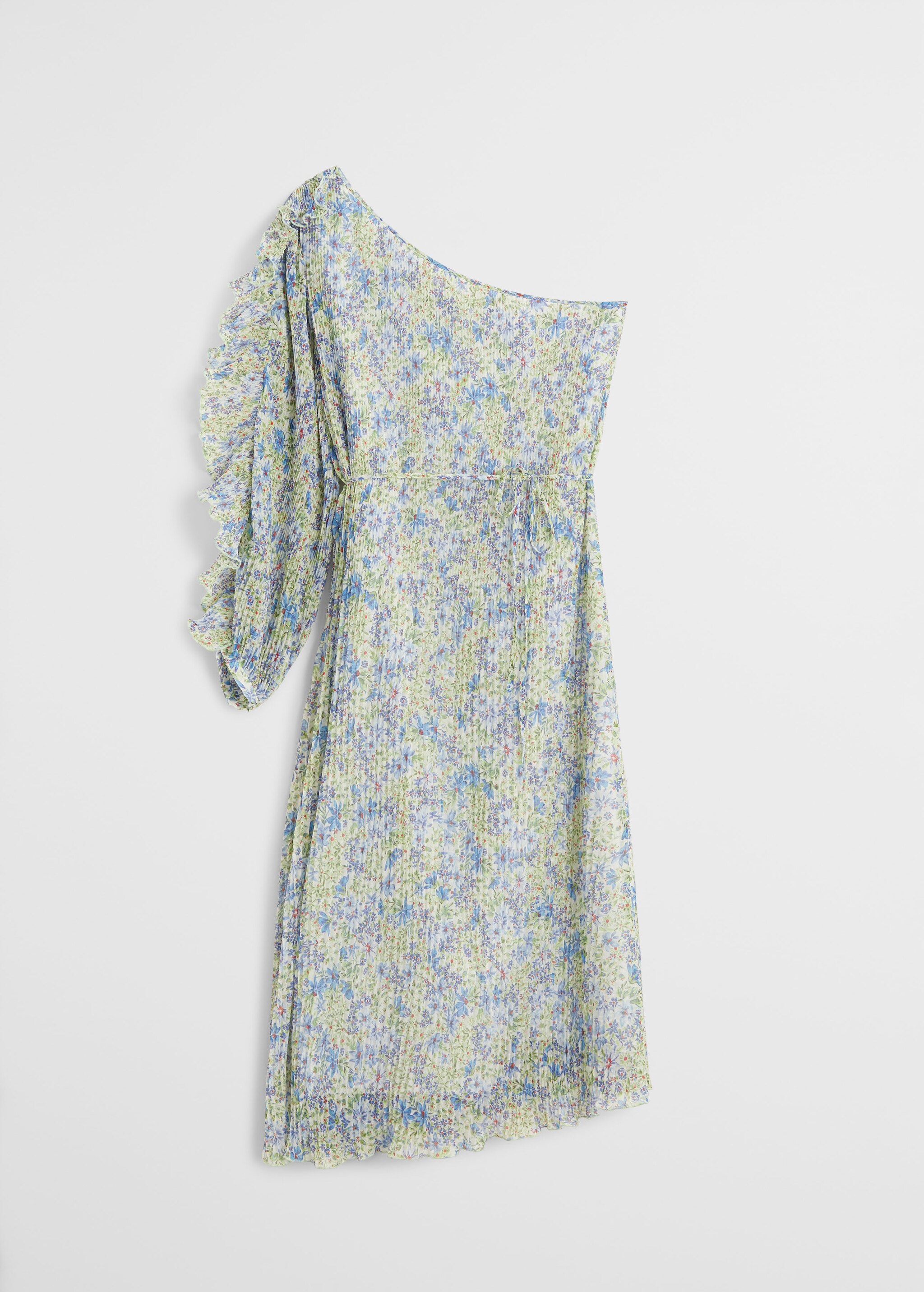  Vestido asimétrico plisado  - Artículo sin modelo