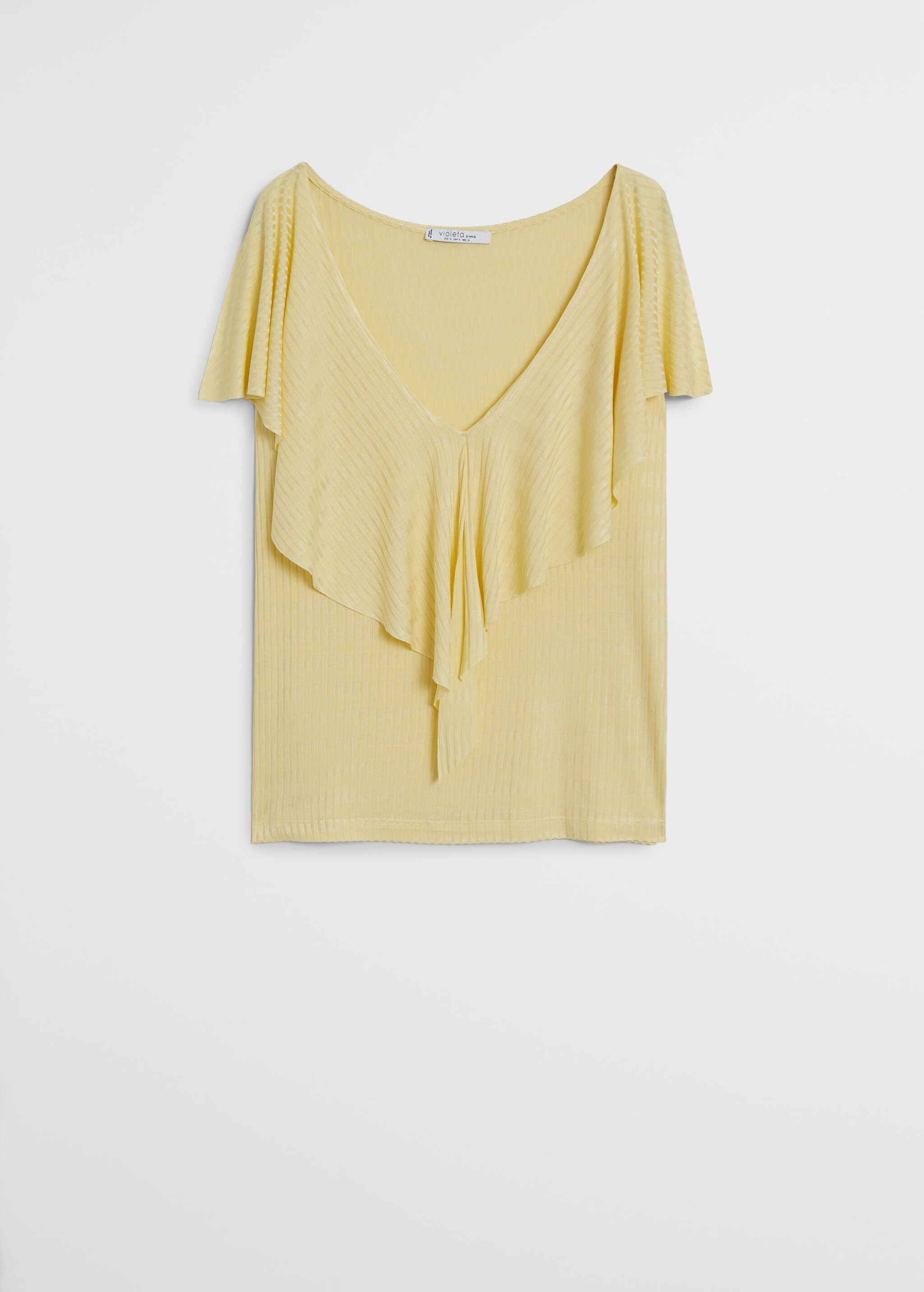 Camiseta canalé volantes - Artículo sin modelo