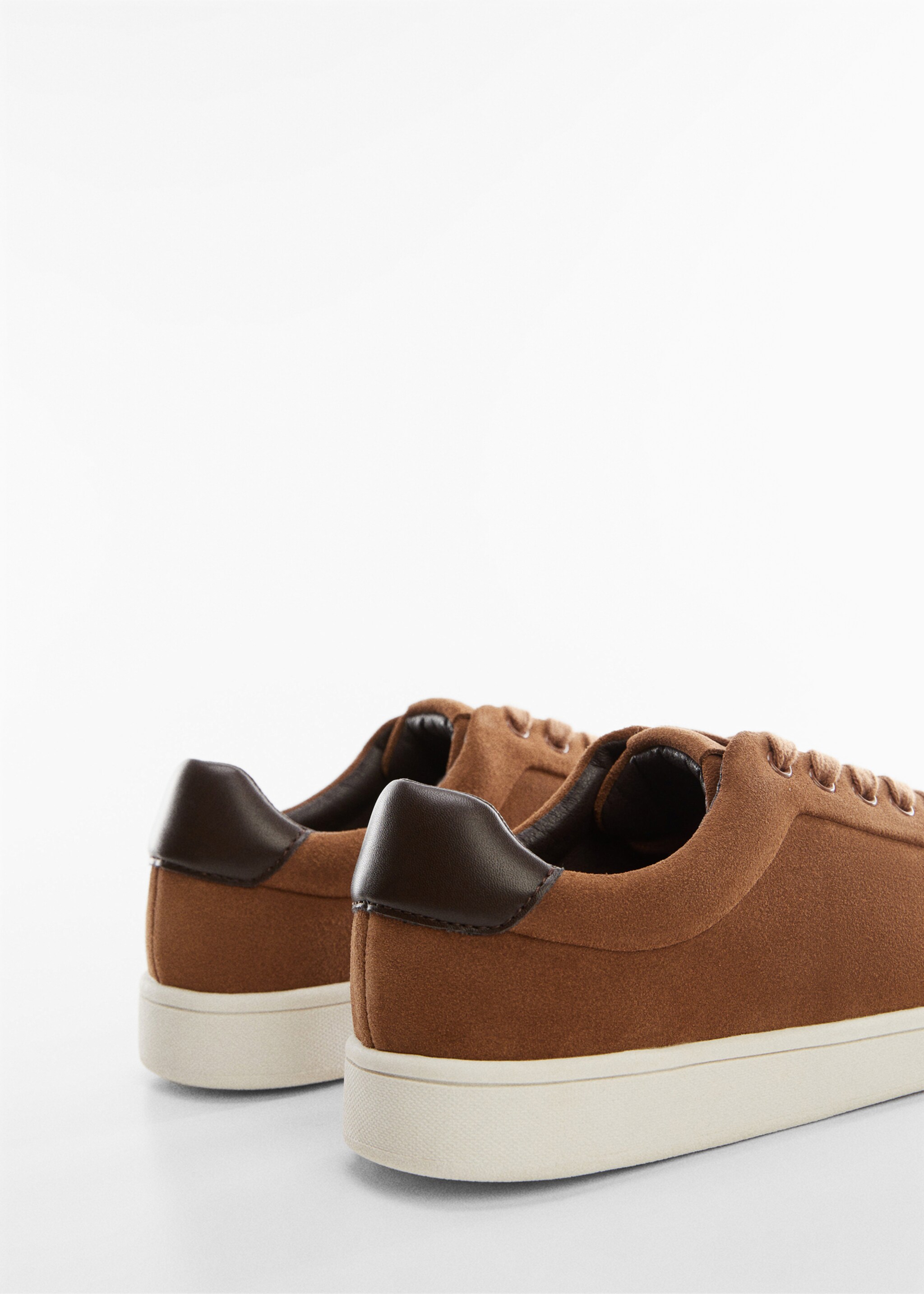 Lace-up leather sneakers - Details of the article 1, Chocolate. Ref: 77144392-00.