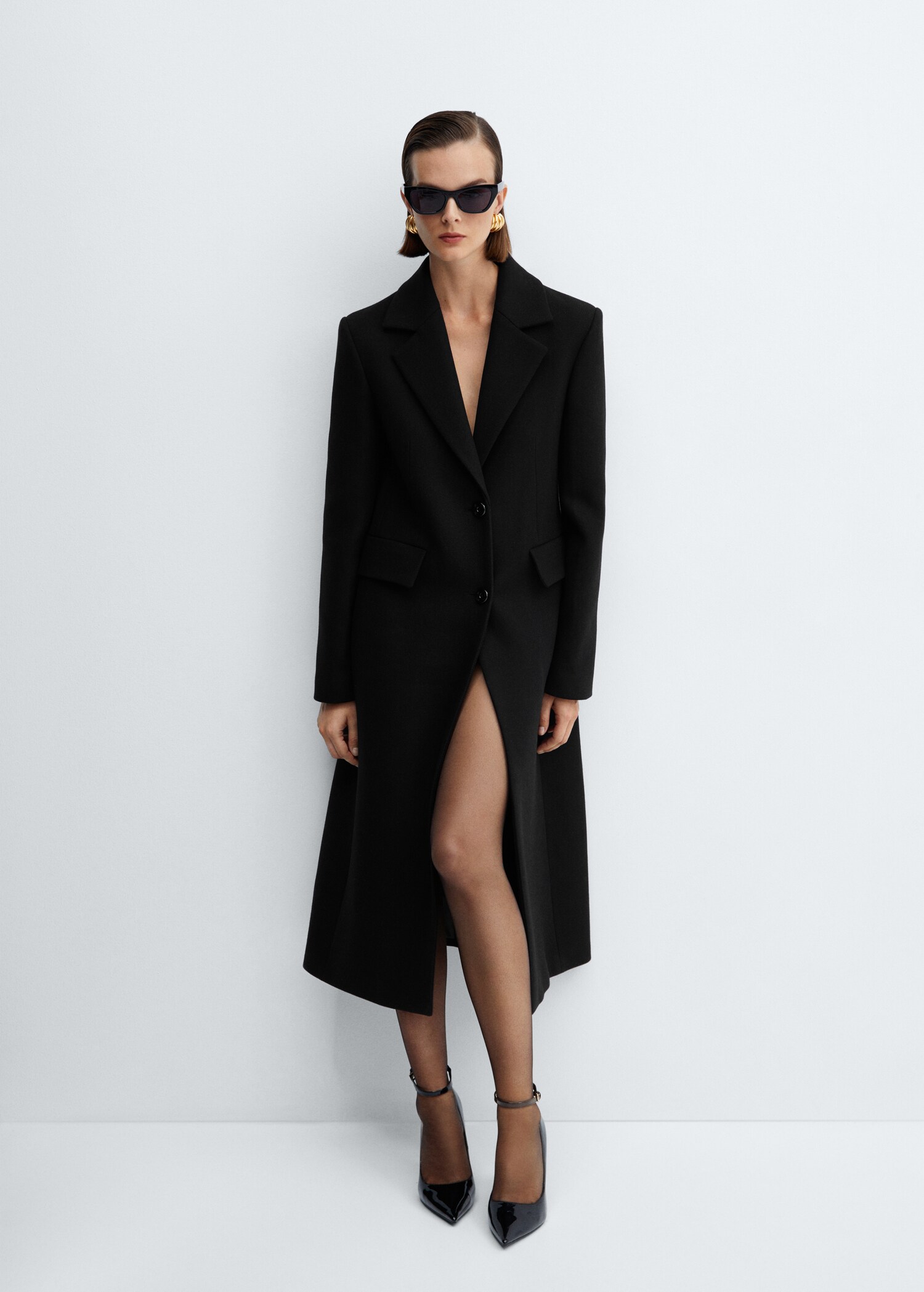 Structured wool coat - Details of the article 2
