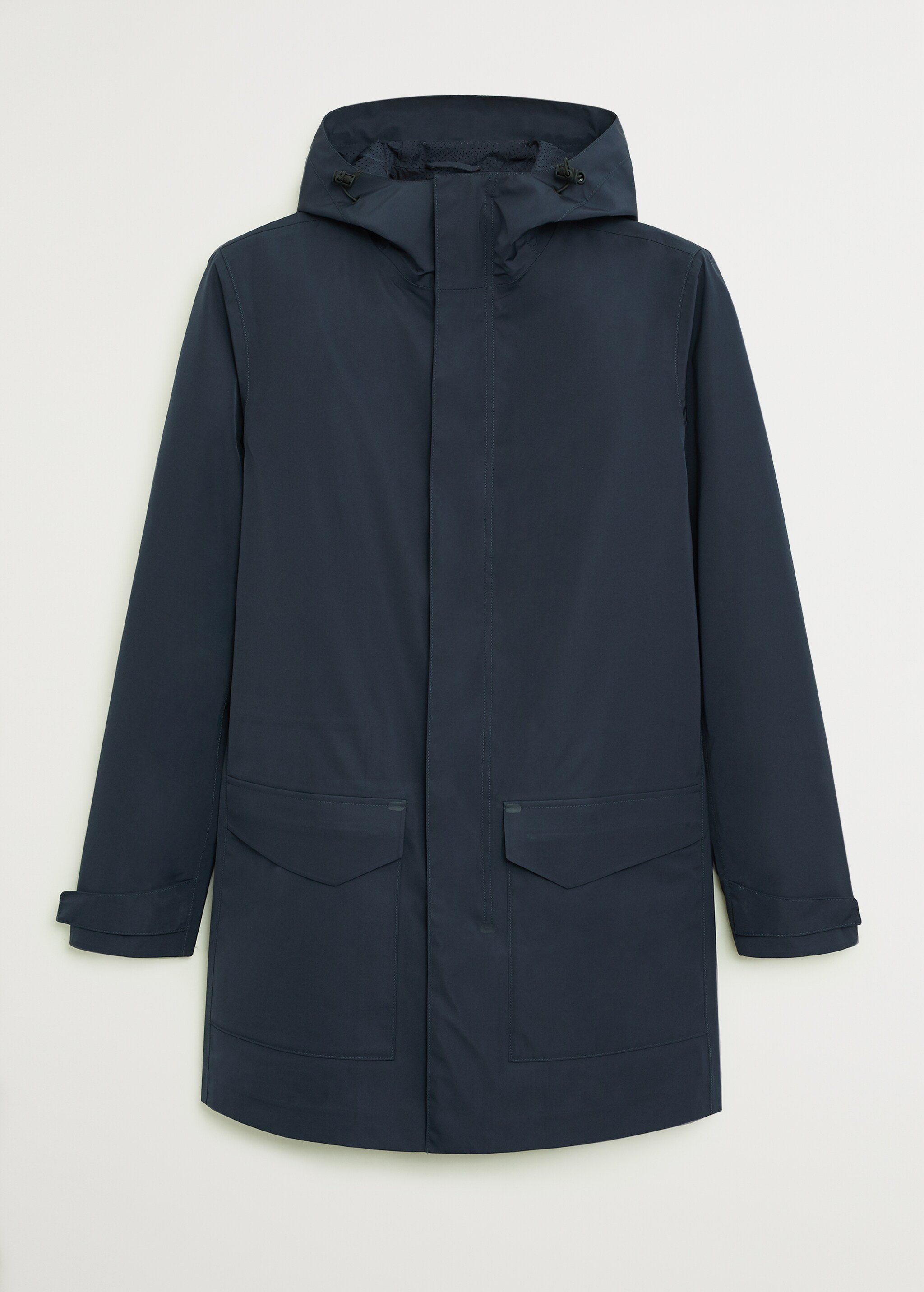 Hooded water-repellent parka - Article without model